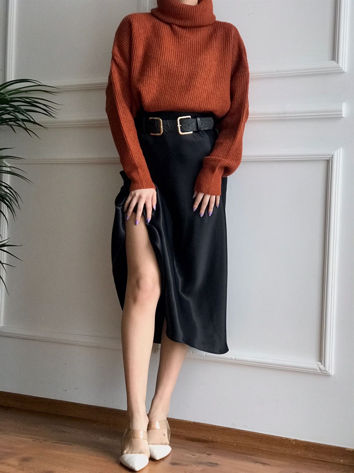 Saten Etek 4433 Siyah