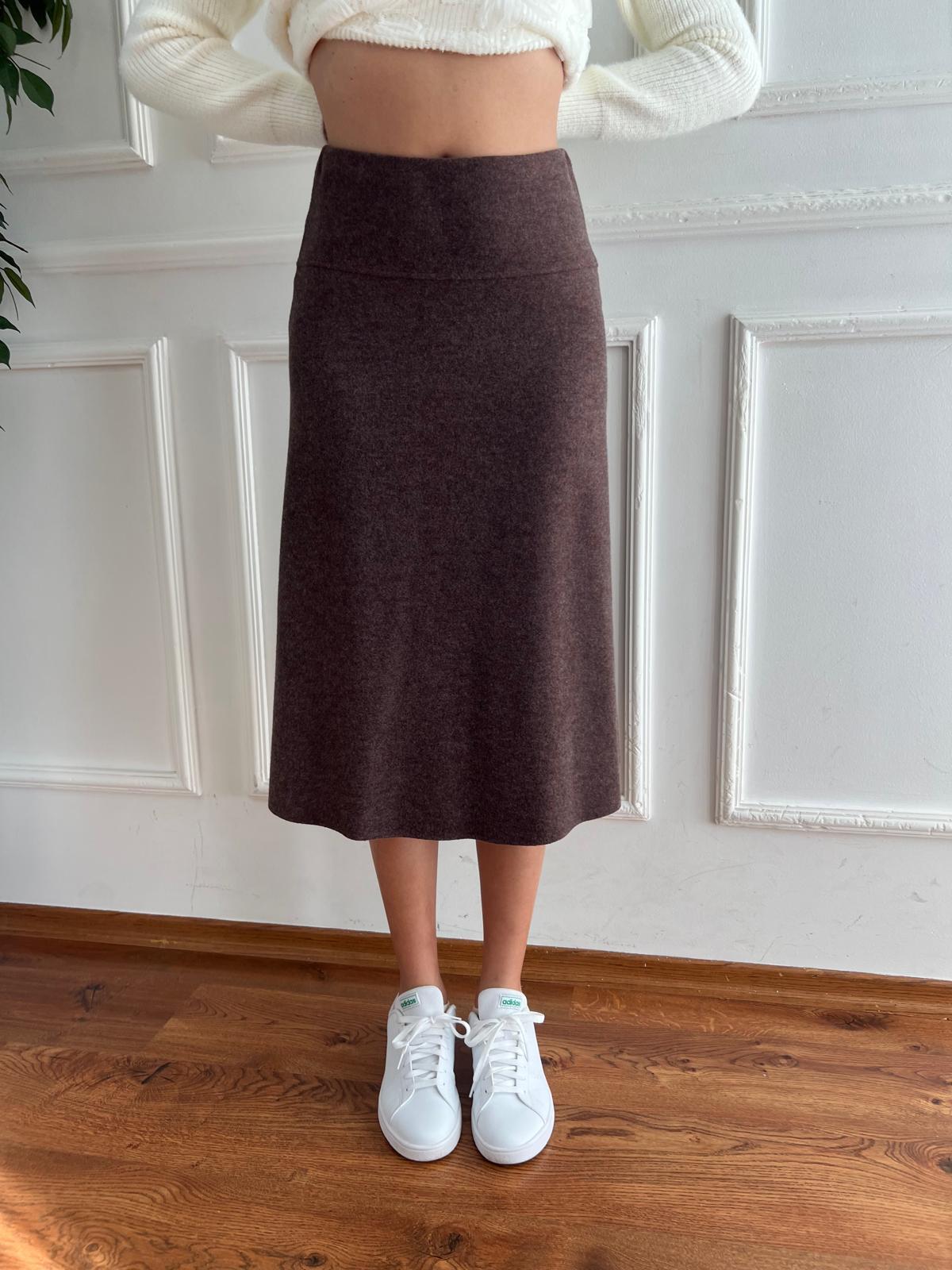 Selanik Midi Etek 80390 Açık Kahve