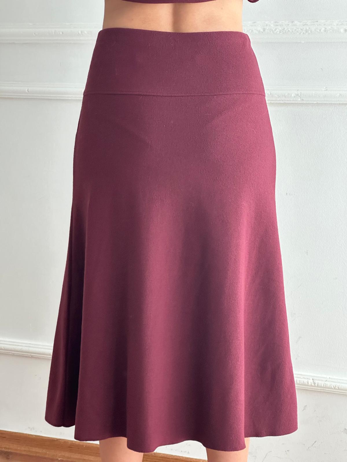 Selanik Midi Etek 80390 Bordo