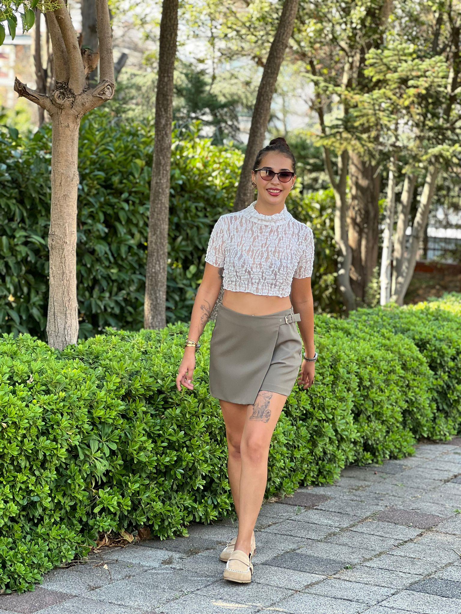 Şort Etek 5195 Haki