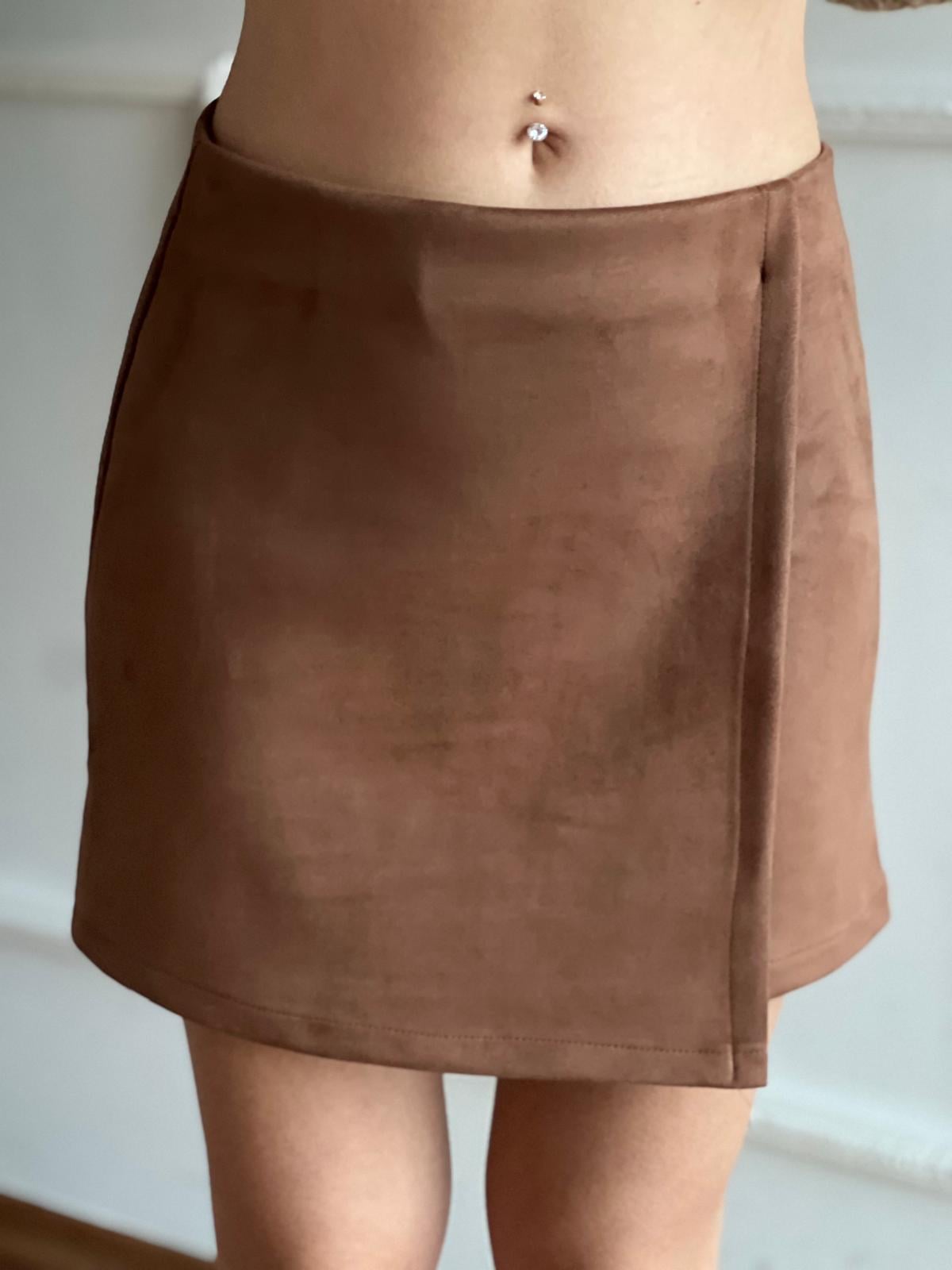 Süet Kapaklı Etek 244049 Taba