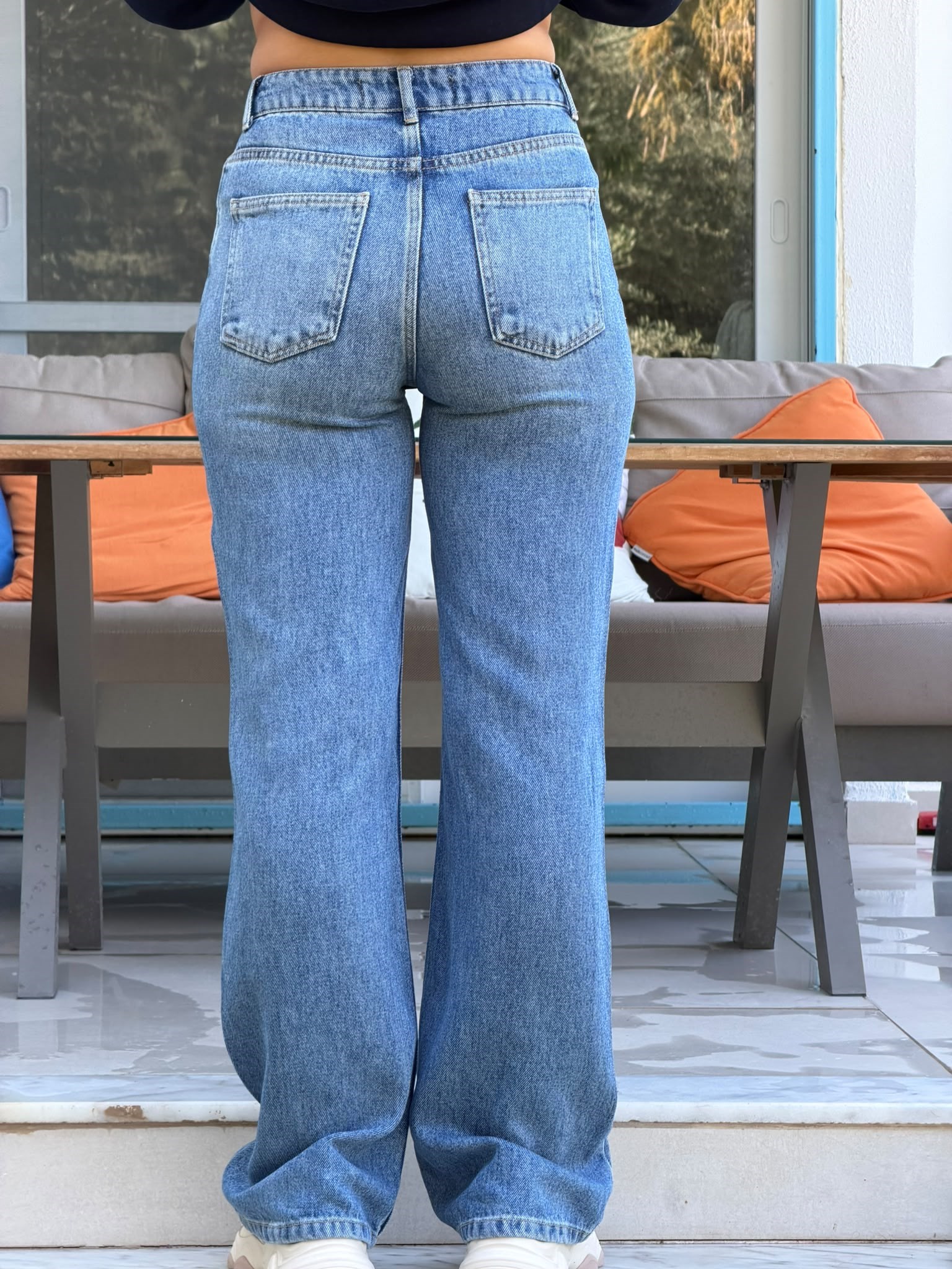 Tencel Wideleg Denim 72356 Mavi