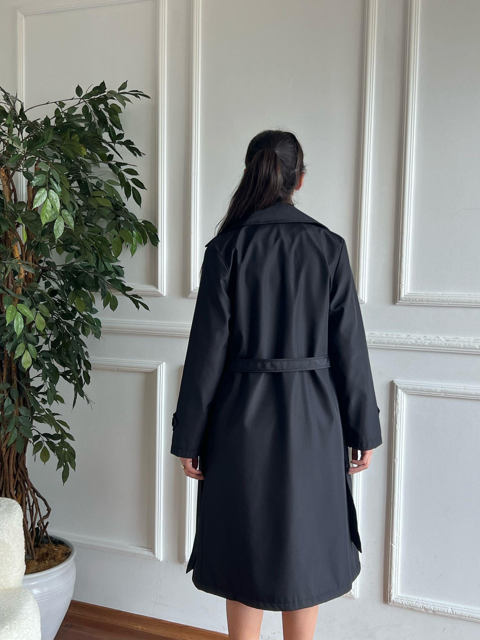 Trençkot 5918 Siyah