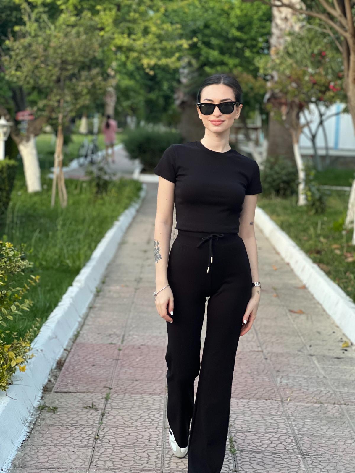 Tshirt Eşofman Takım 251019 Siyah