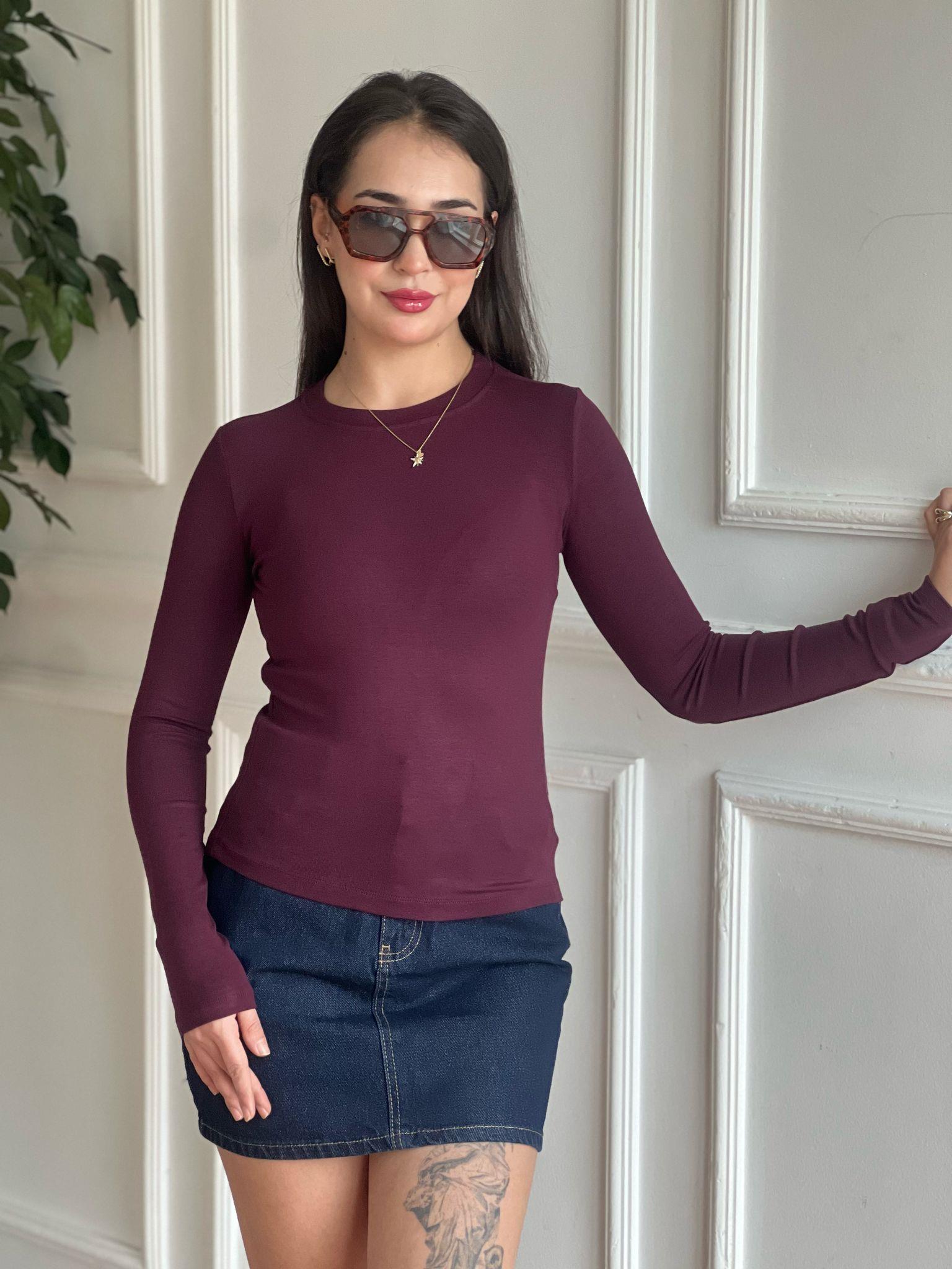 Uzun Kol Body 241009 Bordo