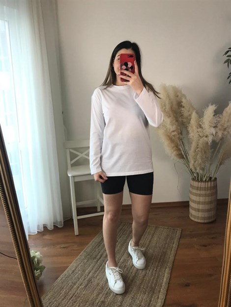 Yanı Yırtmaçlı Bisiklet Yaka 5268 Ekru