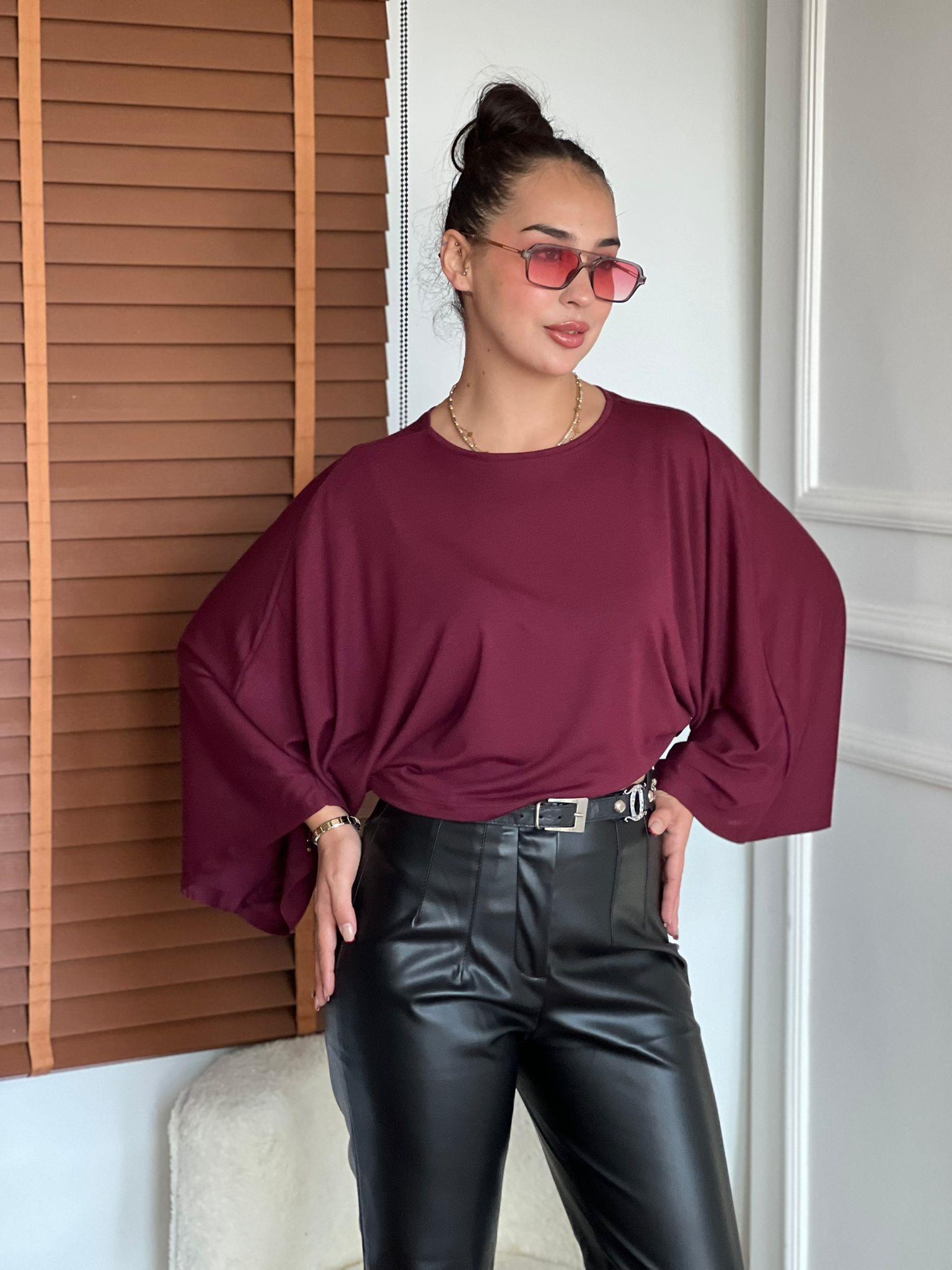 Yarasa Kol Bluz 32270 Bordo