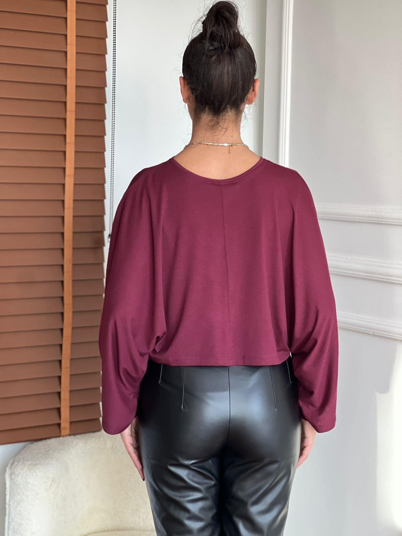 Yarasa Kol Bluz 32270 Bordo