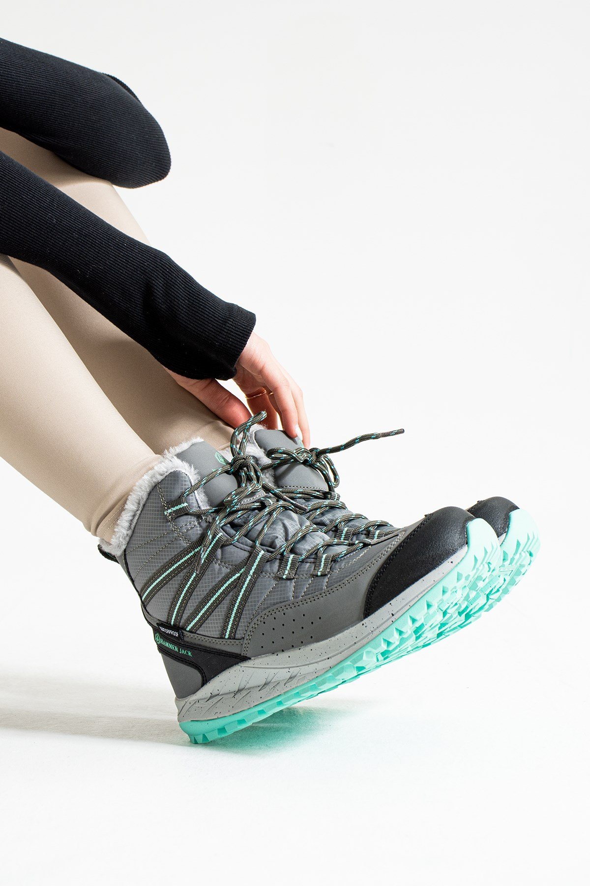 Hammer Jack Gri Kadın Bot 101 23070-Z | 101 23070-Z-5396