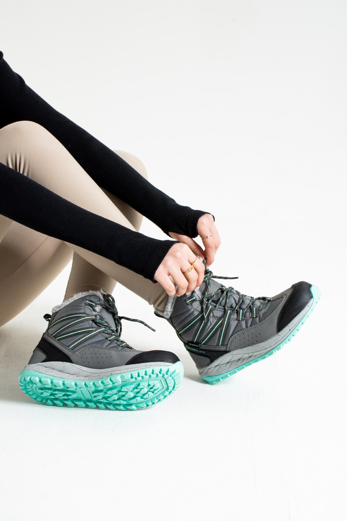 Hammer Jack Gri Kadın Bot 101 23070-Z | 101 23070-Z-5396