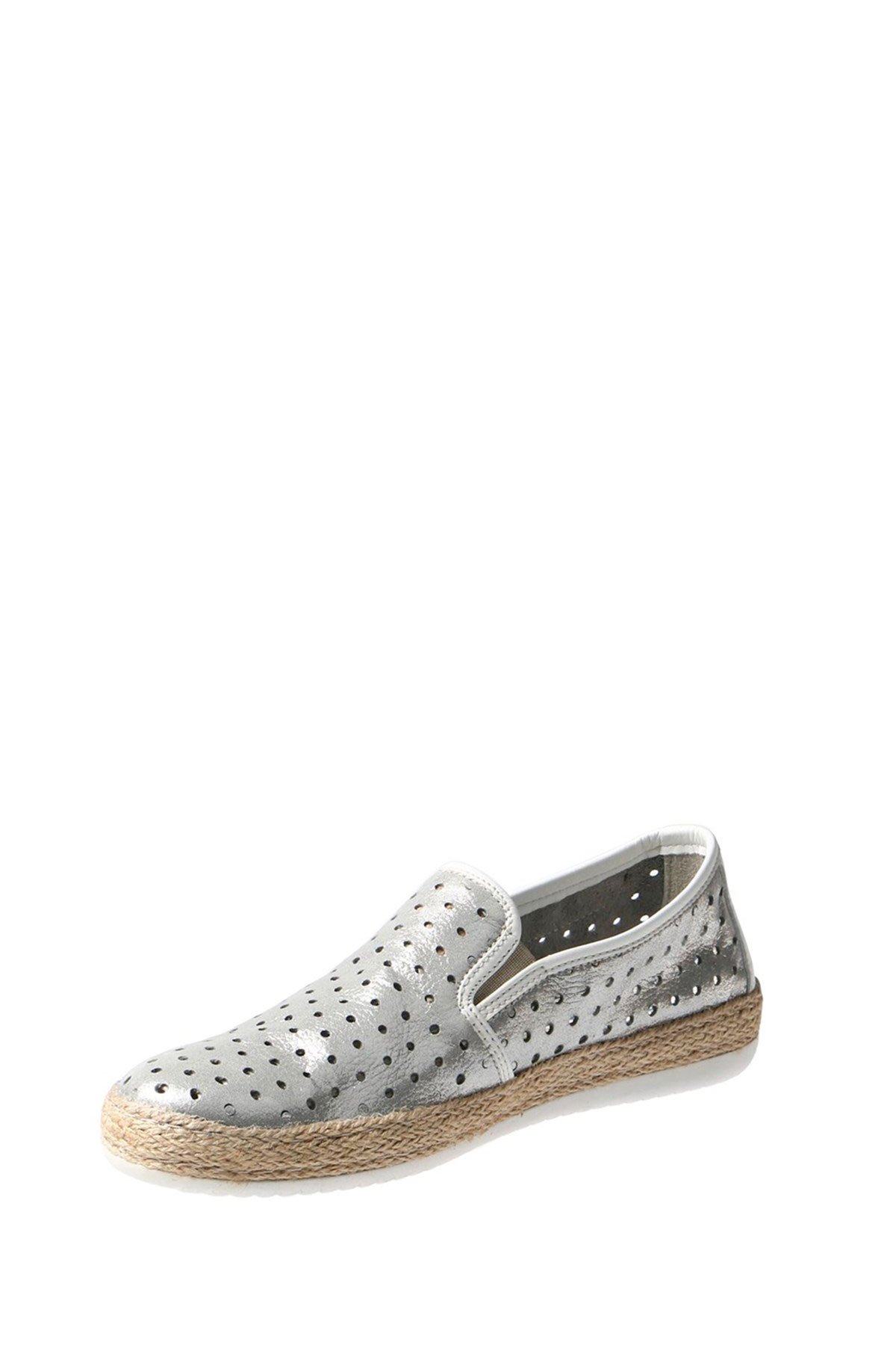 Hammer Jack Gri Sımlı Floter Kadın Ayakkabı 236 4022-Z