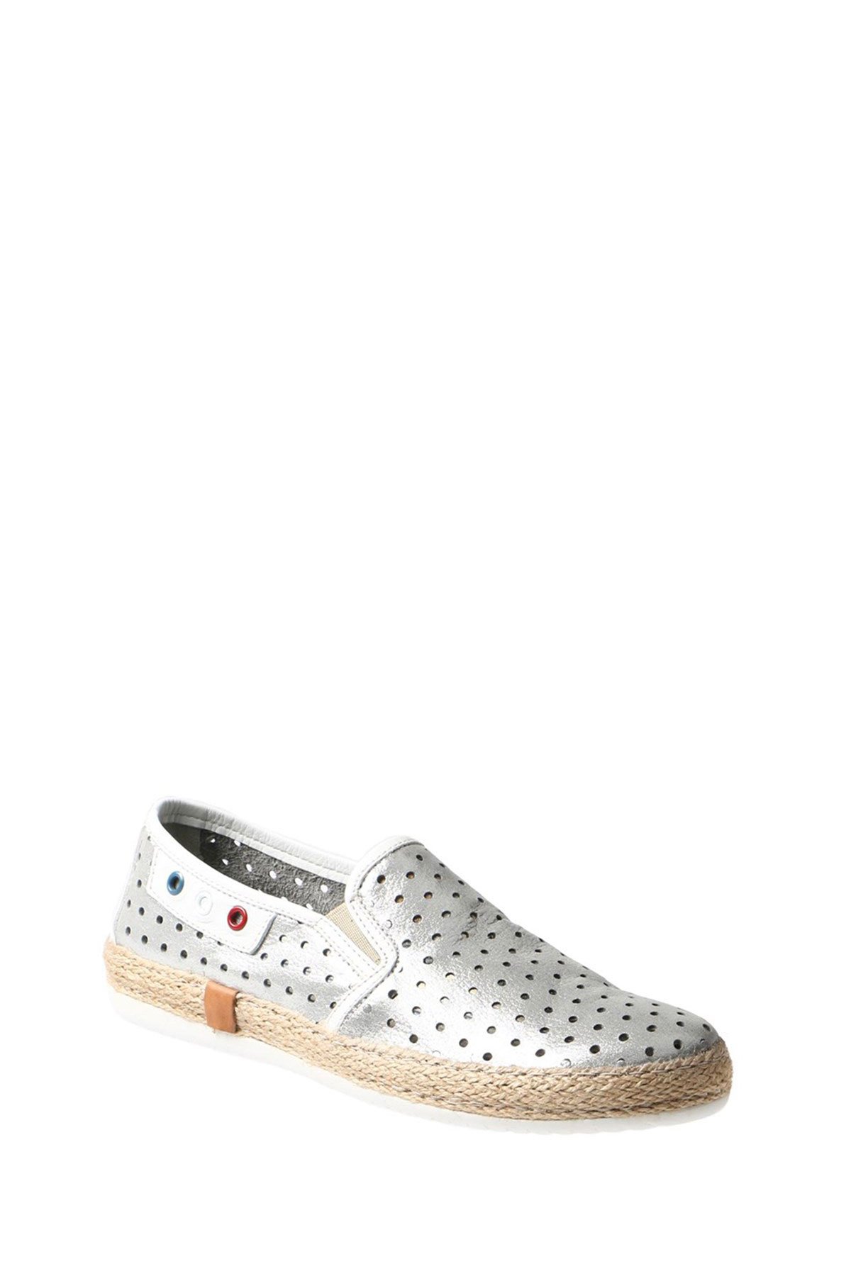 Hammer Jack Gri Sımlı Floter Kadın Ayakkabı 236 4022-Z