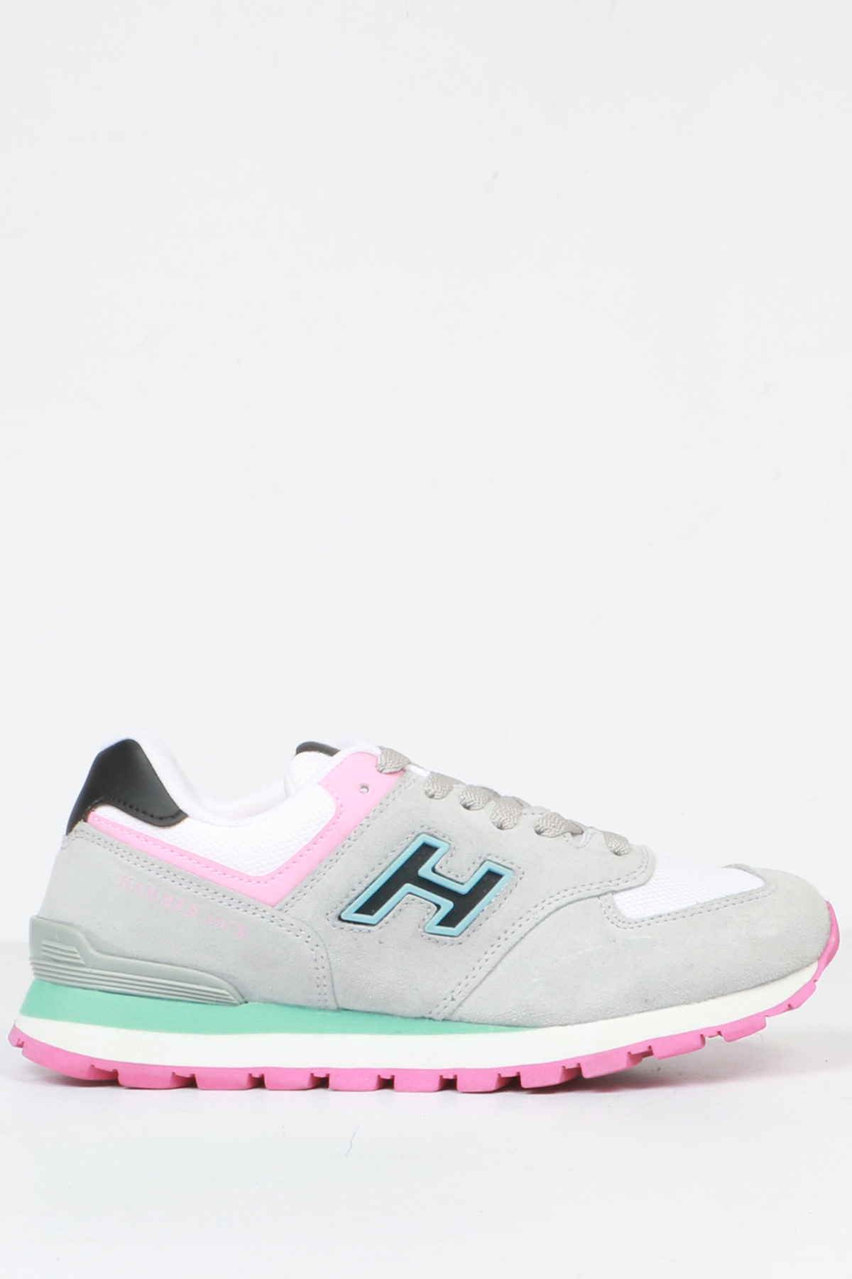 Hammer Jack Hakiki Deri Ciment-Siyah Kadın Spor Ayakkabı | 102 19253-G-12844