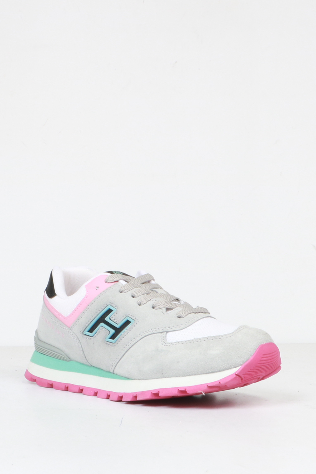 Hammer Jack Hakiki Deri Ciment-Siyah Kadın Spor Ayakkabı | 102 19253-G-12844