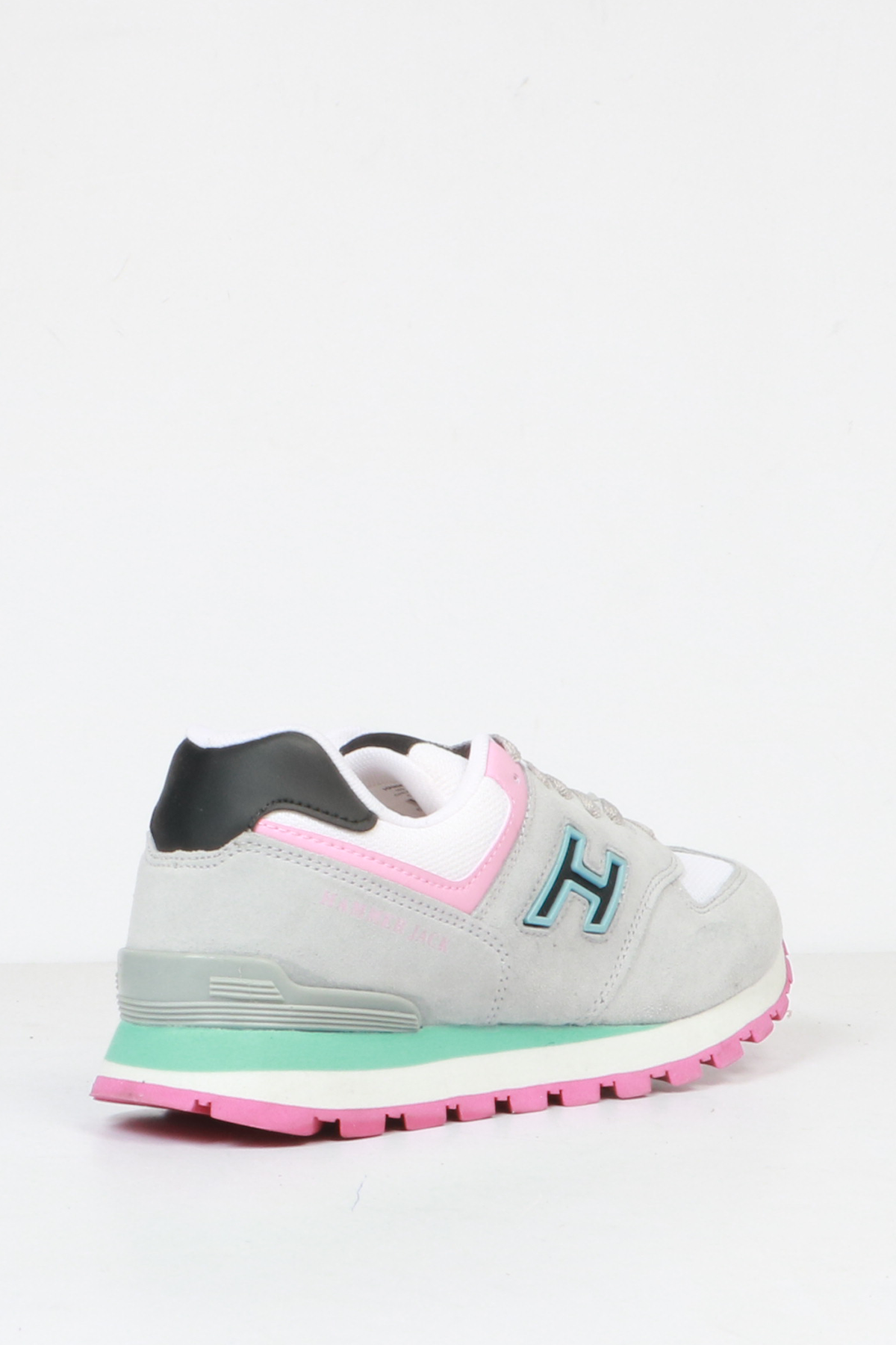 Hammer Jack Hakiki Deri Ciment-Siyah Kadın Spor Ayakkabı | 102 19253-G-12844