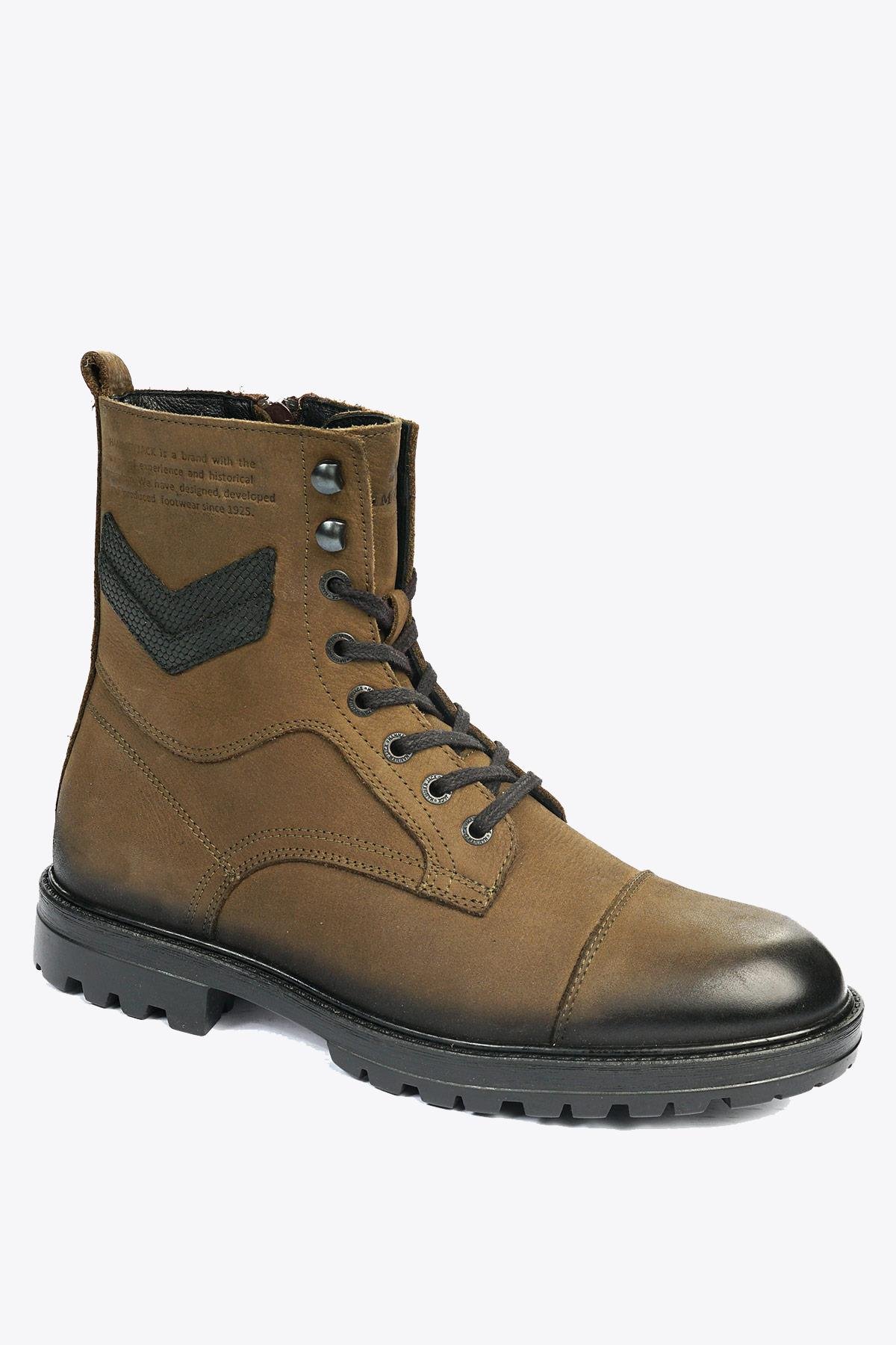 Hammer Jack Hakiki Deri Haki Yıkama Nubuk Erkek Bot  | 102 17640-M-5790