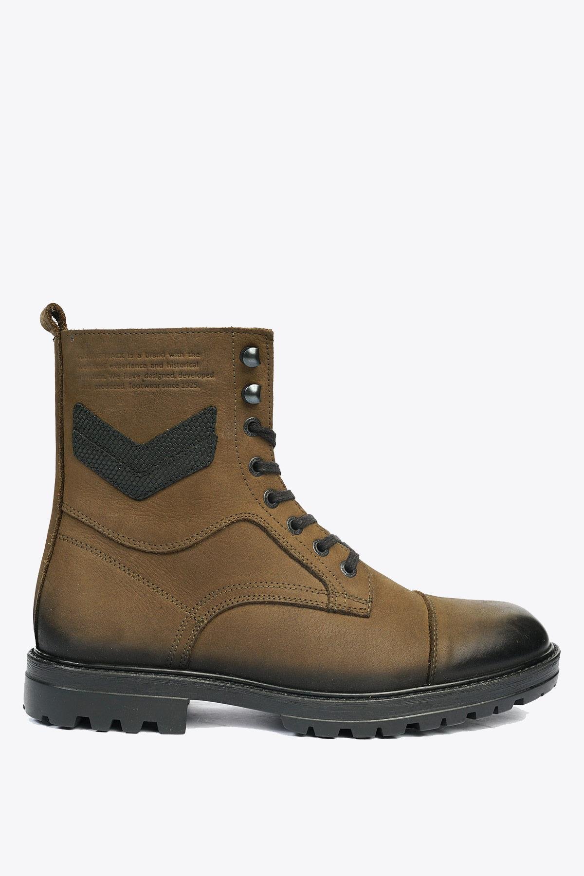 Hammer Jack Hakiki Deri Haki Yıkama Nubuk Erkek Bot  | 102 17640-M-5790