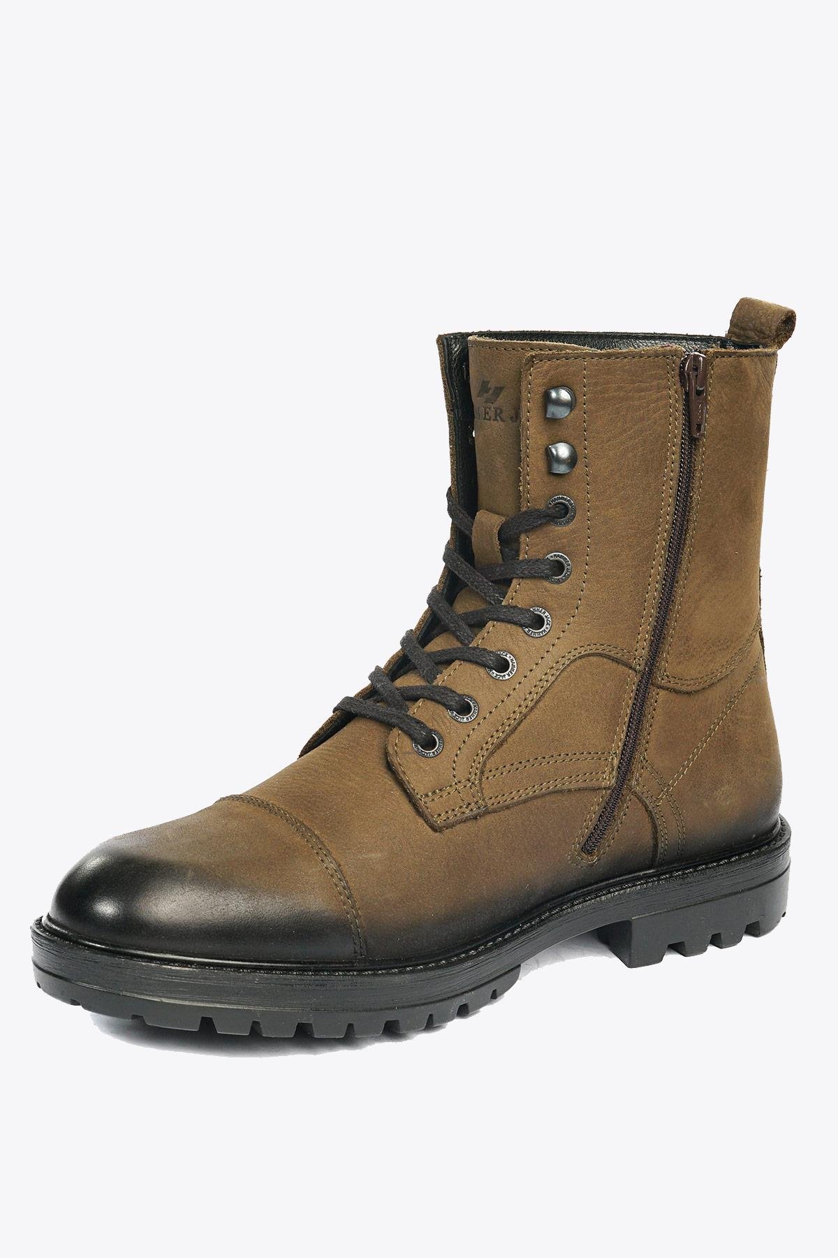 Hammer Jack Hakiki Deri Haki Yıkama Nubuk Erkek Bot  | 102 17640-M-5790