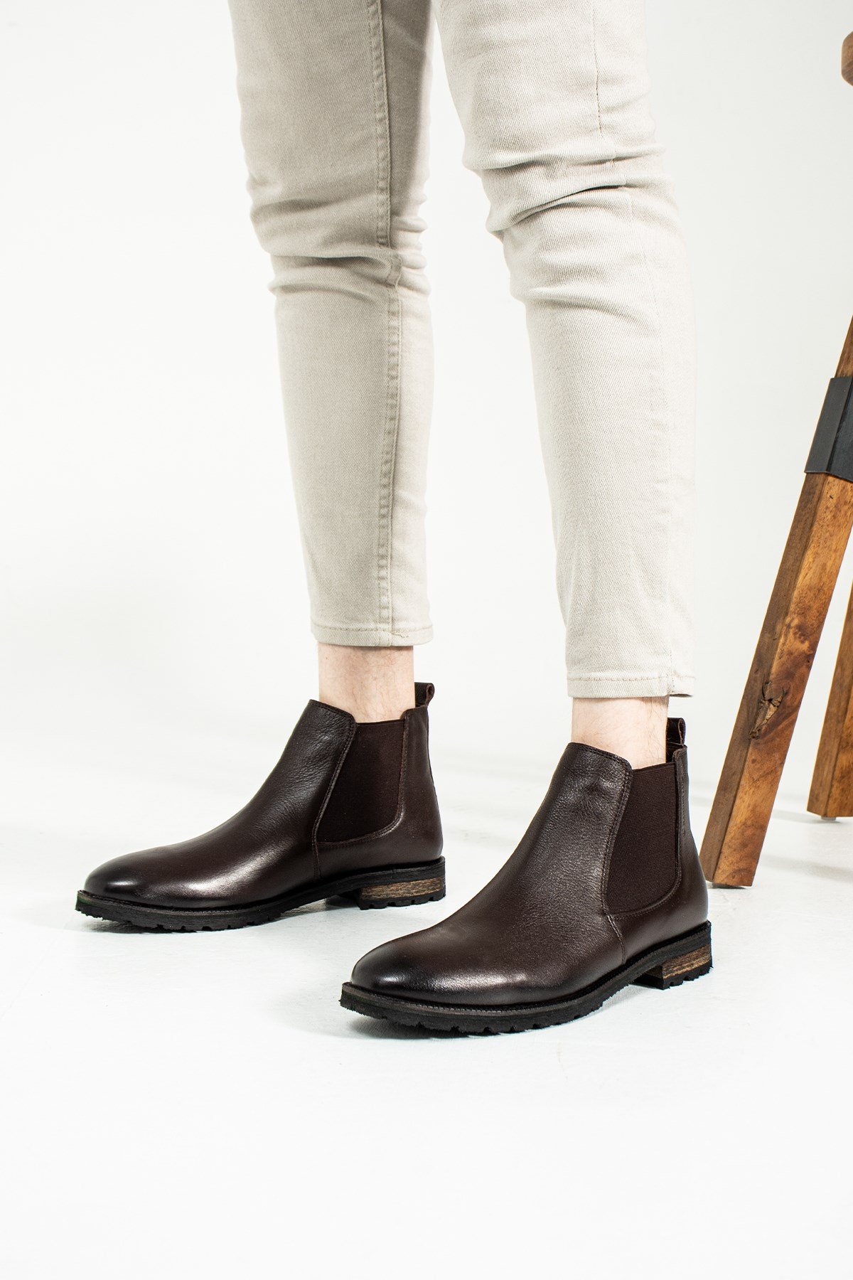 Hammer Jack Hakiki Deri Kahve Nıce Erkek Bot  | 102 17725-M-5593