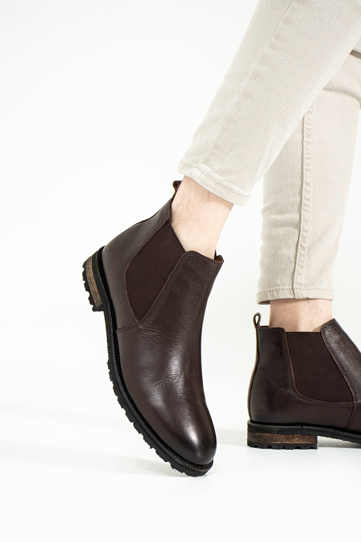 Hammer Jack Hakiki Deri Kahve Nıce Erkek Bot  | 102 17725-M-5593