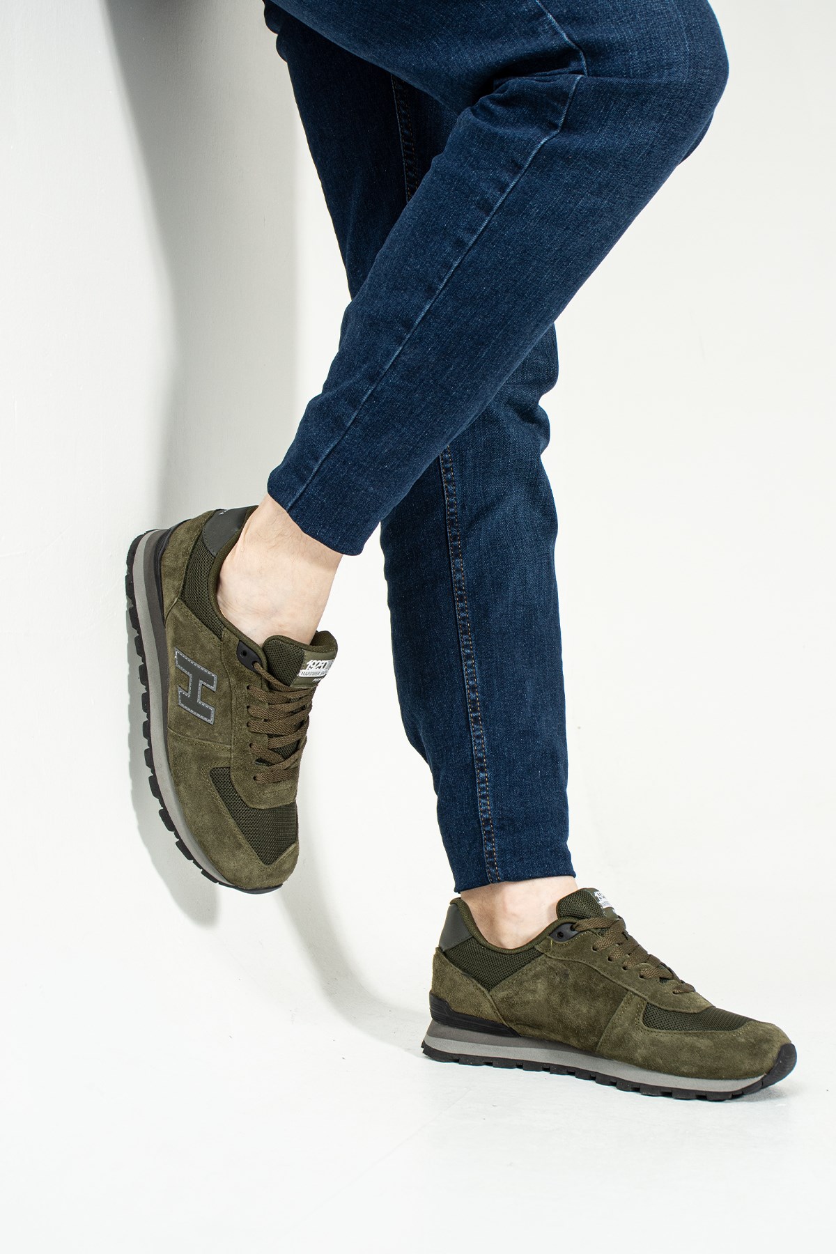 Hammer Jack Hakiki Deri Peru Haki Erkek Spor Ayakkabı  | 102 19250-MB-153