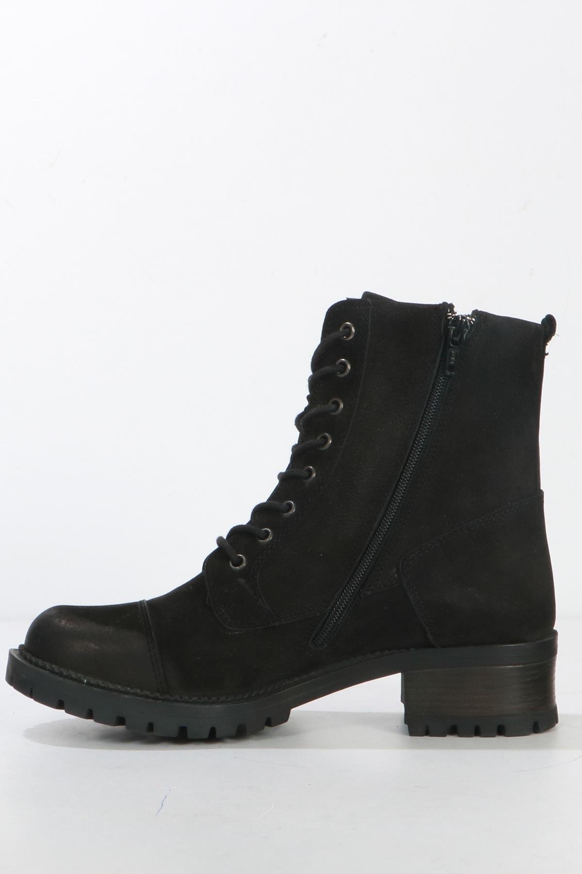 Hammer Jack Hakiki Deri Siyah Boot Kadın Bot | 102 15815-Z-5573