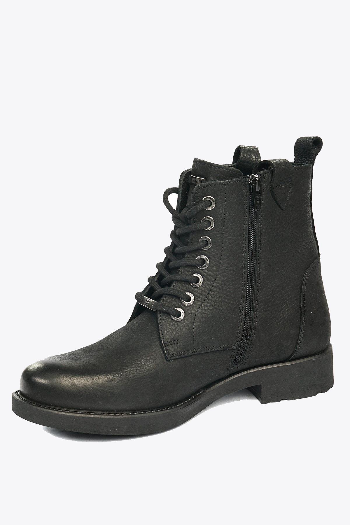 Hammer Jack Hakiki Deri Siyah Yıkama Nubuk Erkek Bot | 102 15200-M-5500