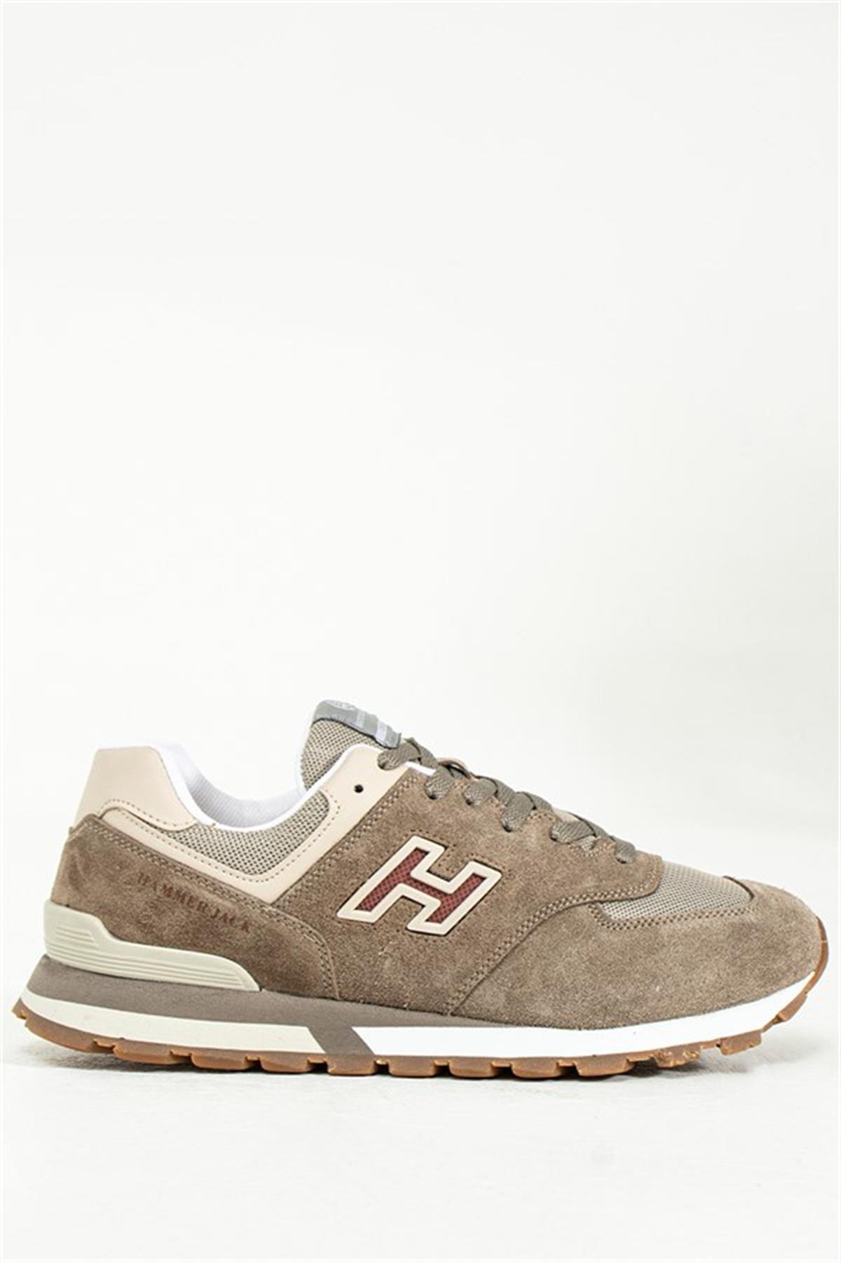 Hammer Jack Hakiki Deri Taupe-Gri Erkek Spor Ayakkabı  | 102 19253-M-12840