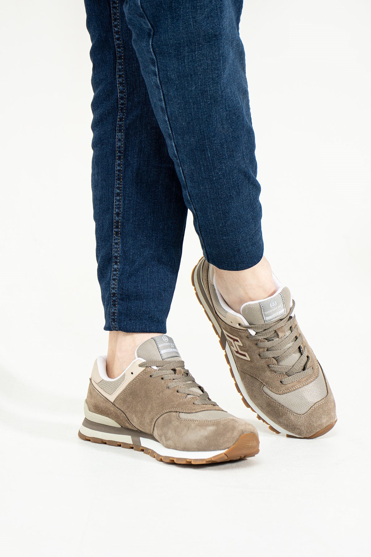 Hammer Jack Hakiki Deri Taupe-Gri Erkek Spor Ayakkabı  | 102 19253-M-12840