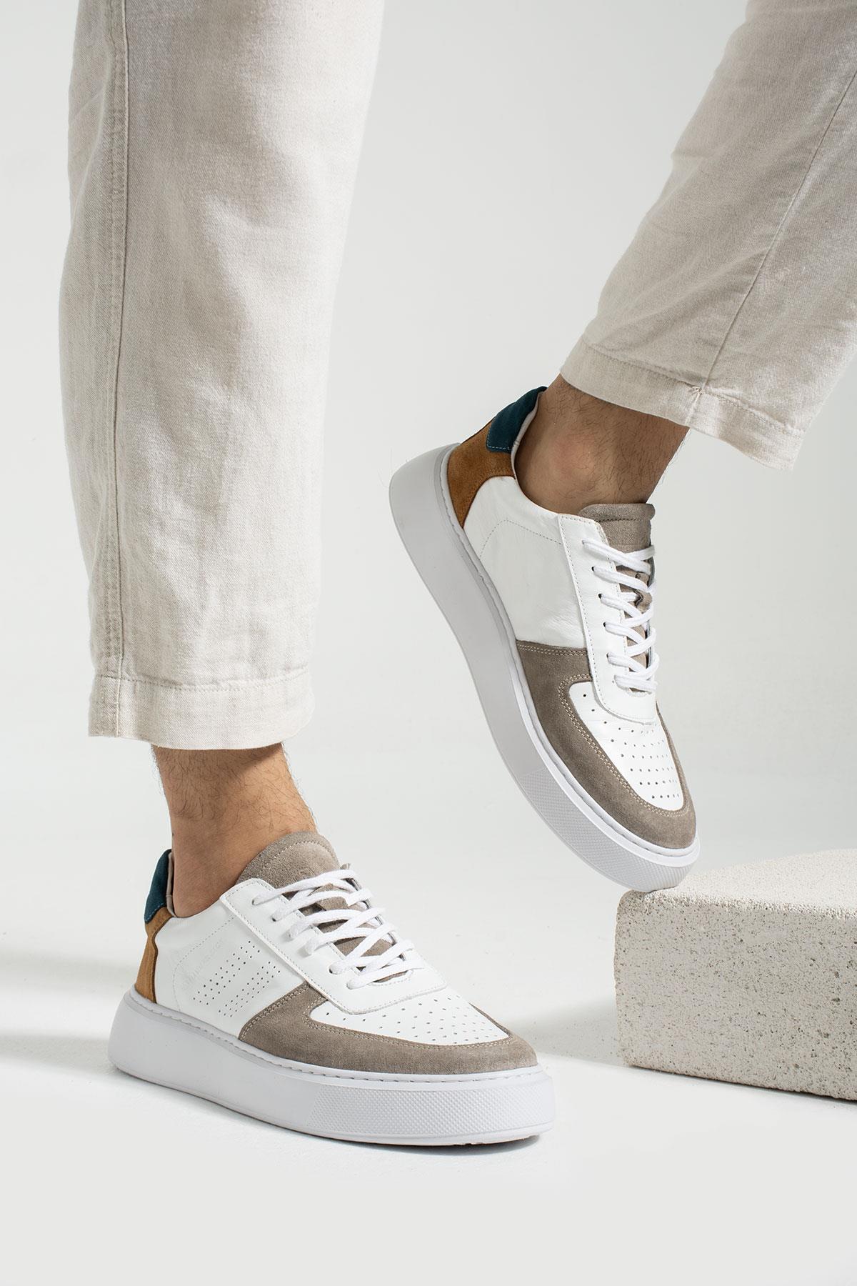 Hammer Jack Hakiki Deri Twent Beyaz Erkek Ayakkabı 102 23215-M | 102 23215-M-2022