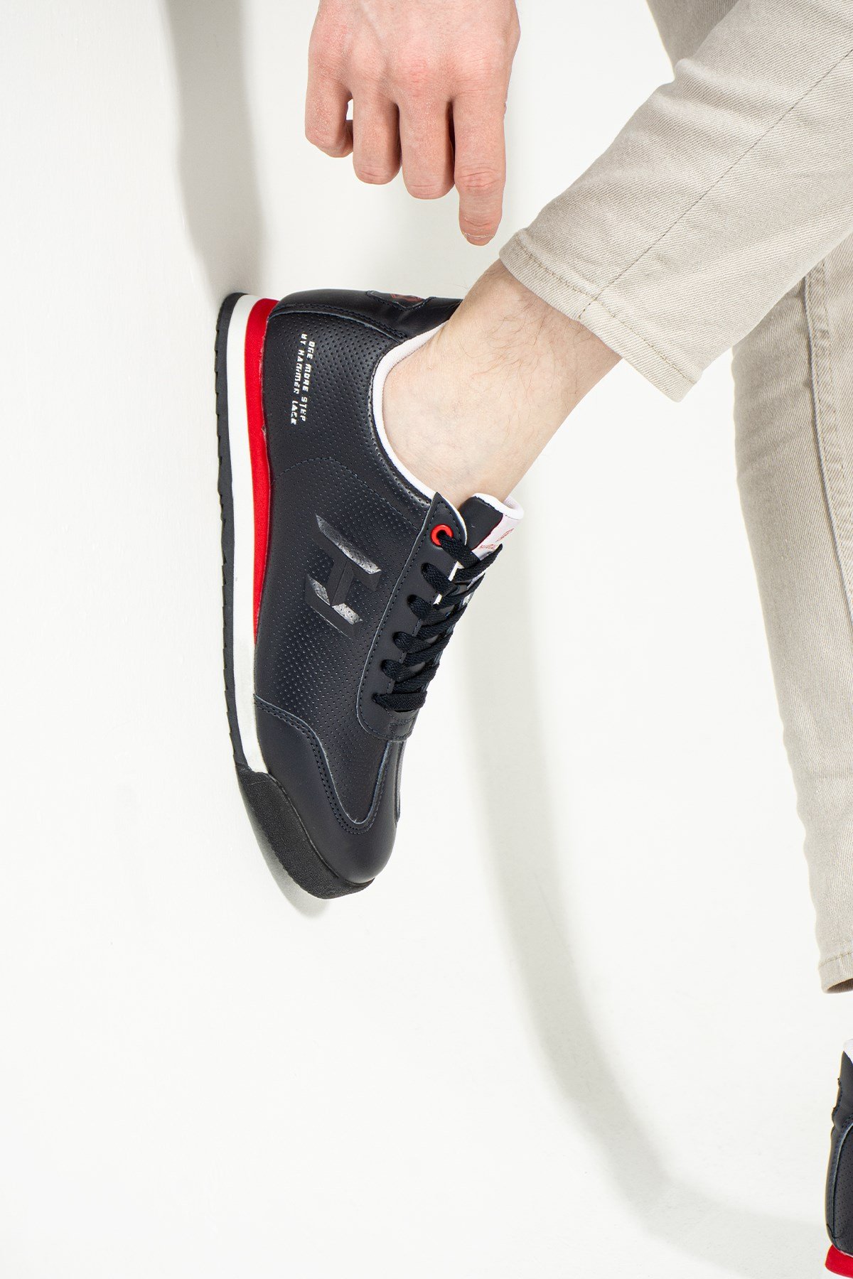 Hammer Jack Lacivert Kırmızı Erkek Ayakkabı 101 21540-M | 101 21540-M-5027