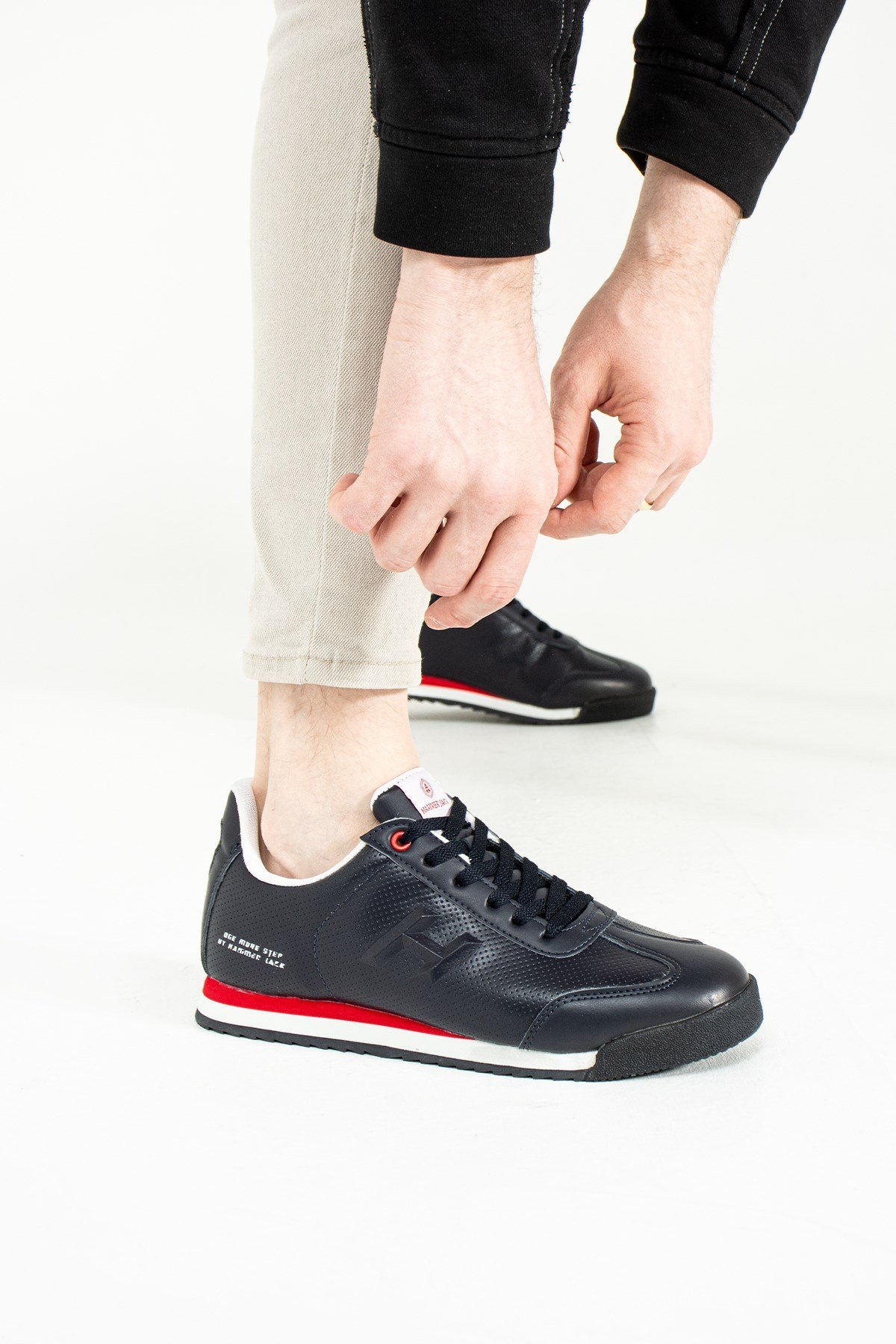 Hammer Jack Lacivert Kırmızı Erkek Ayakkabı 101 21540-M | 101 21540-M-5027