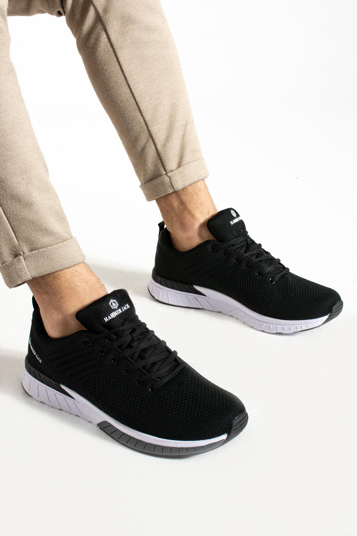 Hammer Jack Manaus Siyah Beyaz Erkek Spor Ayakkabı  | 101 21200-M-11970