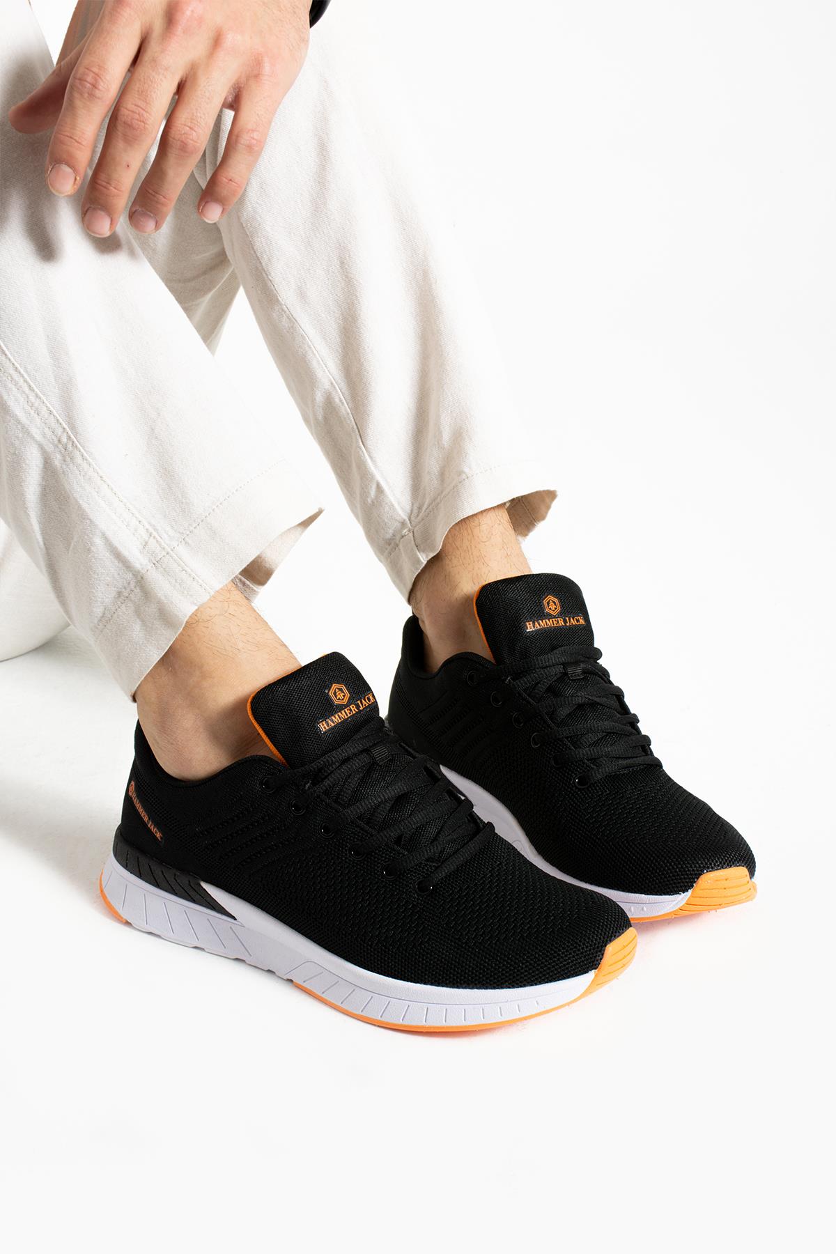 Hammer Jack Manaus Siyah Turuncu Erkek Spor Ayakkabı  | 101 21200-M-3413