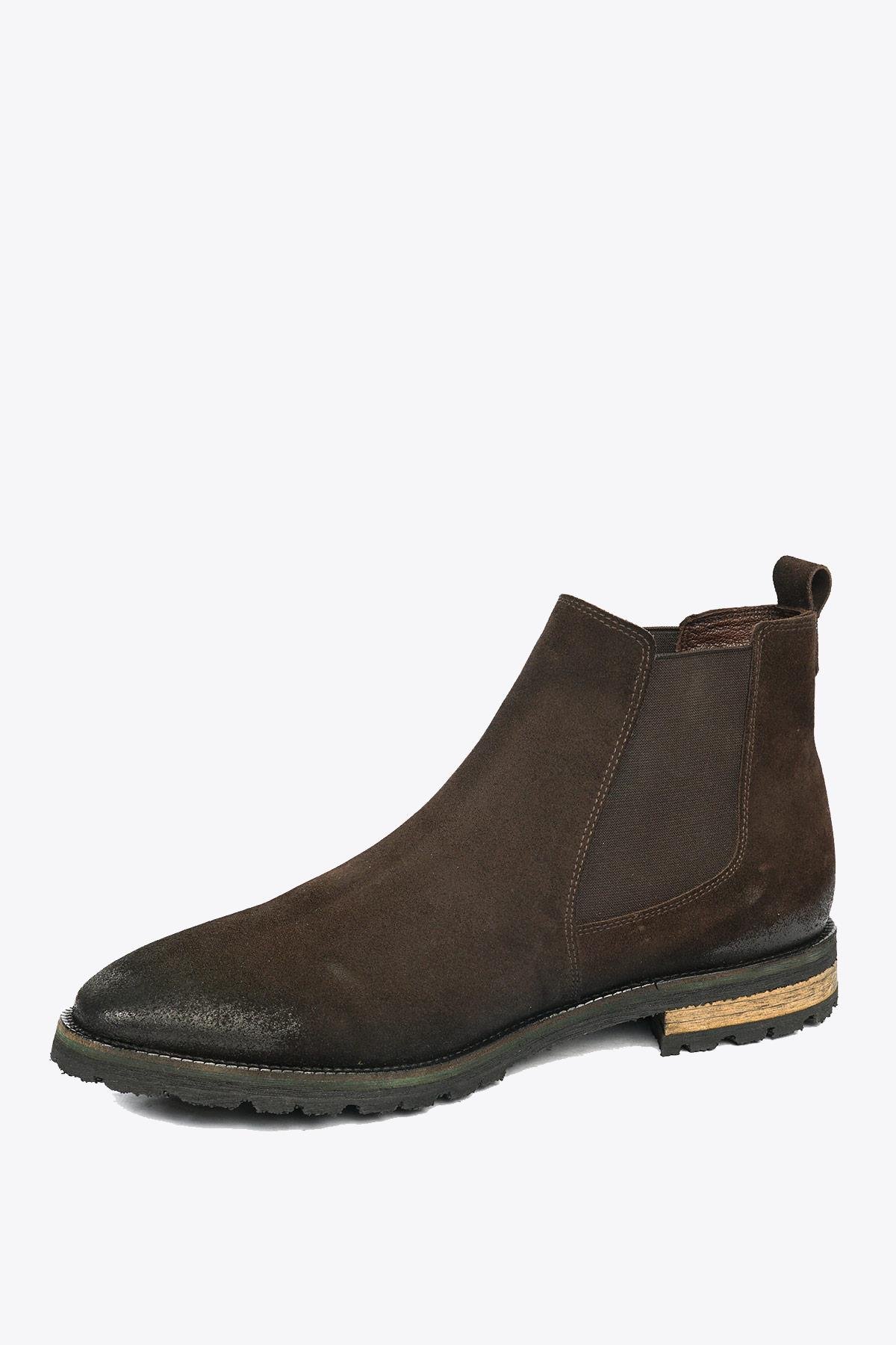 Hammer Jack Merdane Boot Hakiki Deri Kahve Süet Outdoor Erkek Bot | 102 17725-M-17