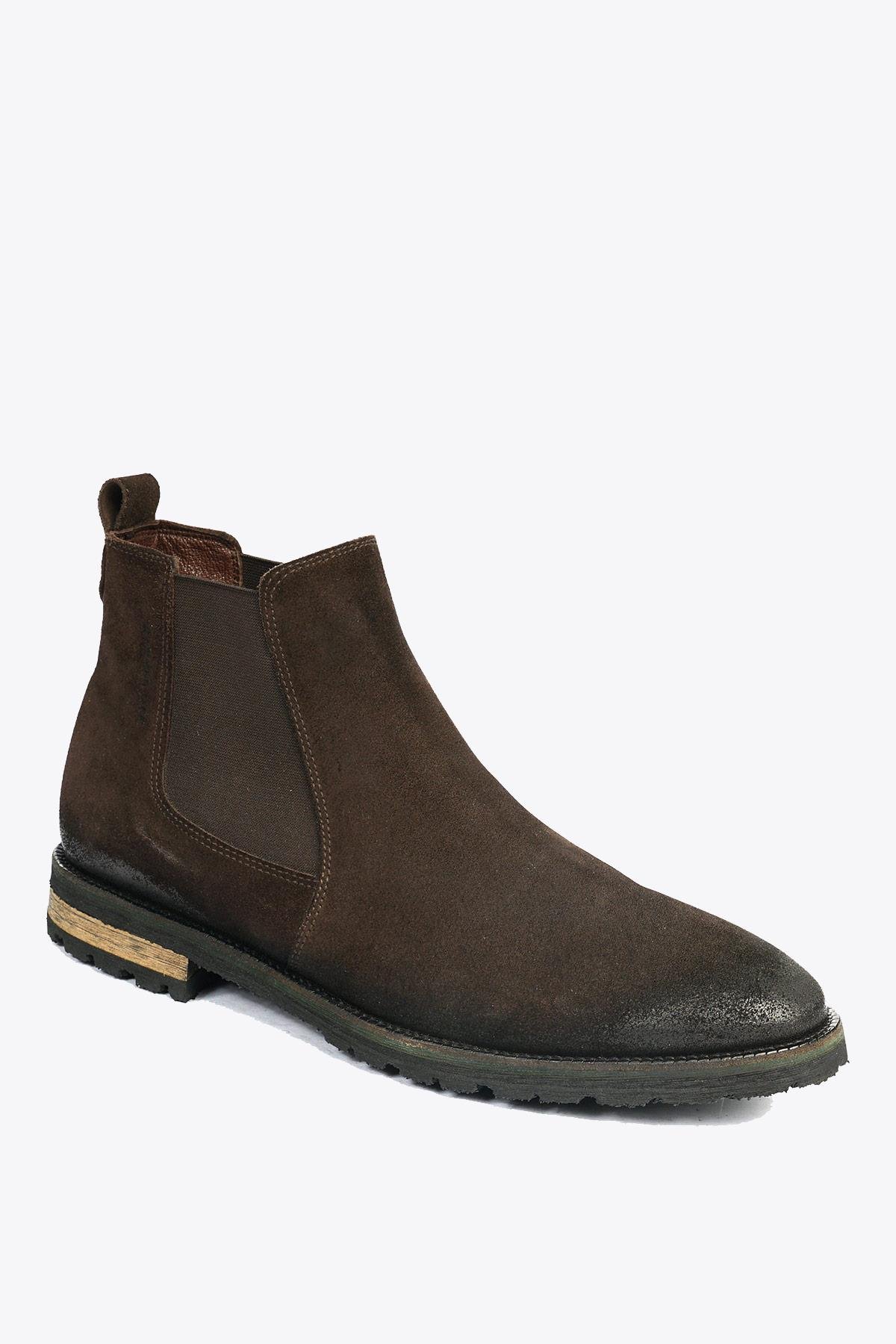 Hammer Jack Merdane Boot Hakiki Deri Kahve Süet Outdoor Erkek Bot | 102 17725-M-17