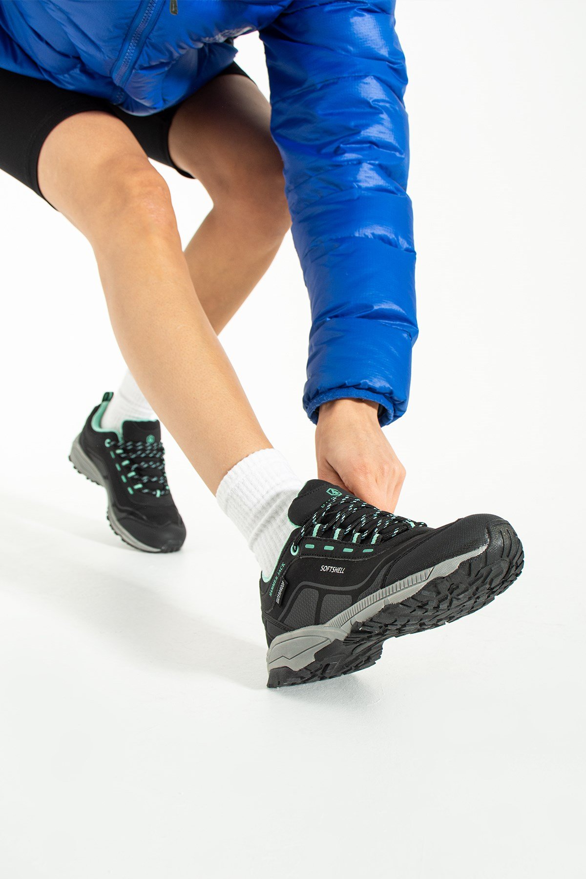 Hammer Jack Outdoor Su Geçirmez Siyah-Turkuaz Unisex Ayakkabı | 101 20120-G-12332