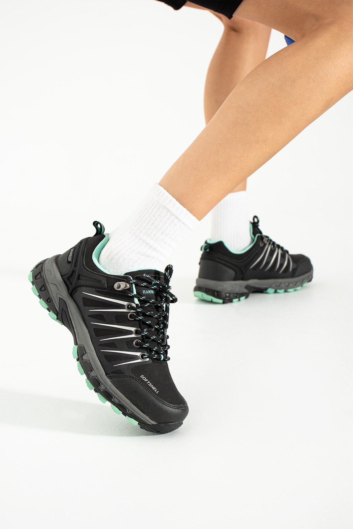 Hammer Jack Outdoor Su Geçirmez Siyah-Turkuaz Unisex Ayakkabı | 102 19905-G-11457