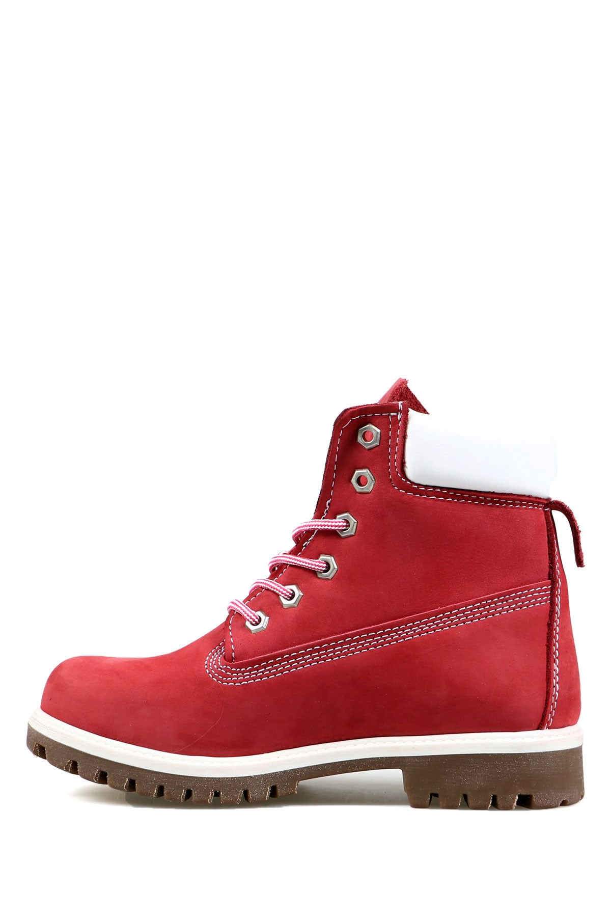 Hammer Jack Pembe Nubuk (Beyaz) Kadın Bot 101 1101-GKMP