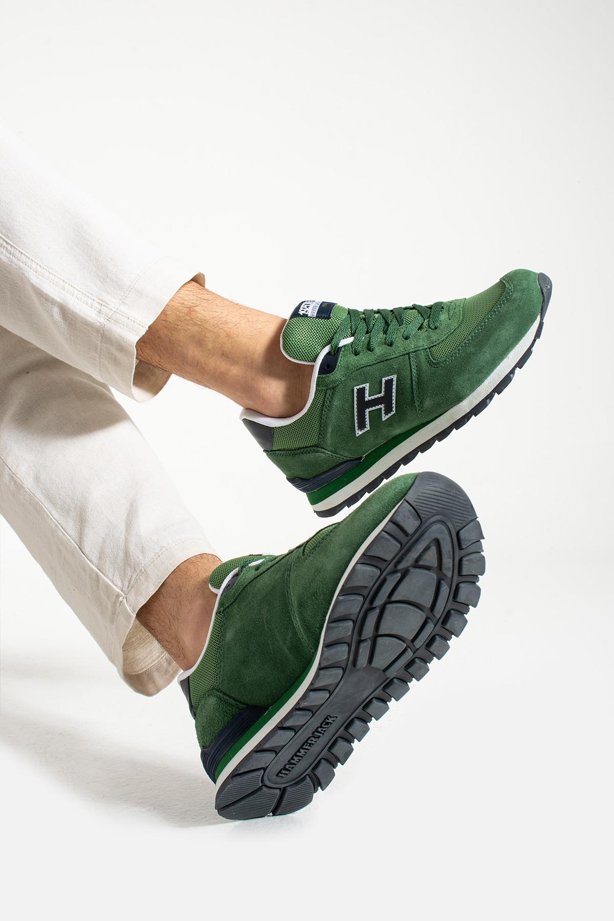 Hammer Jack Peru Hakiki Deri Basilico-Laci Erkek Spor Ayakkabı  | 102 19250-M-12811