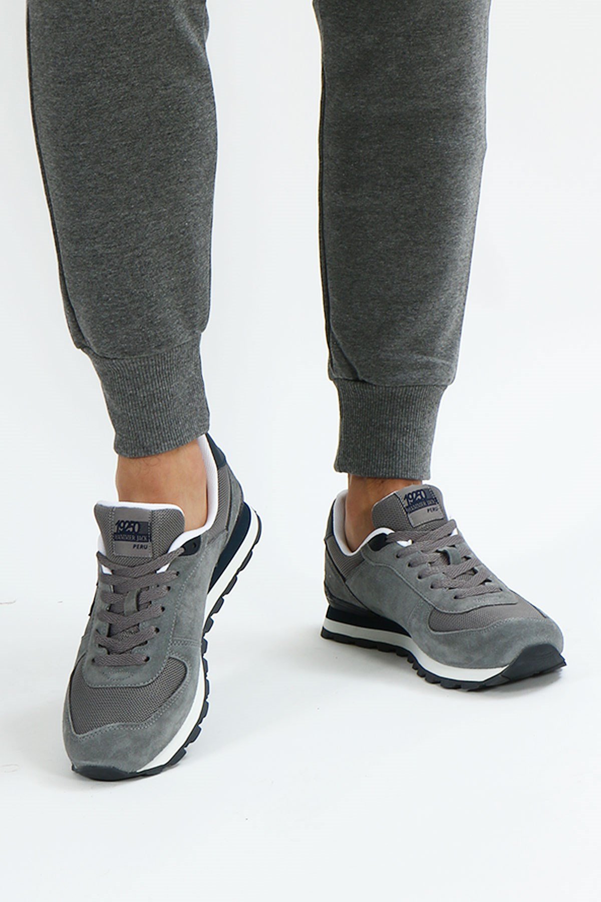 Hammer Jack Peru Hakiki Deri Gri Erkek Ayakkabı 102 19250-M | 102 19250-M-297