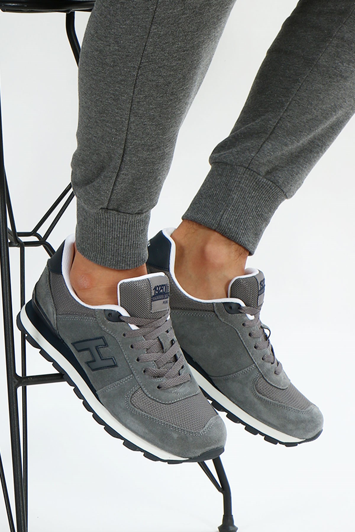 Hammer Jack Peru Hakiki Deri Gri Erkek Ayakkabı 102 19250-M | 102 19250-M-297