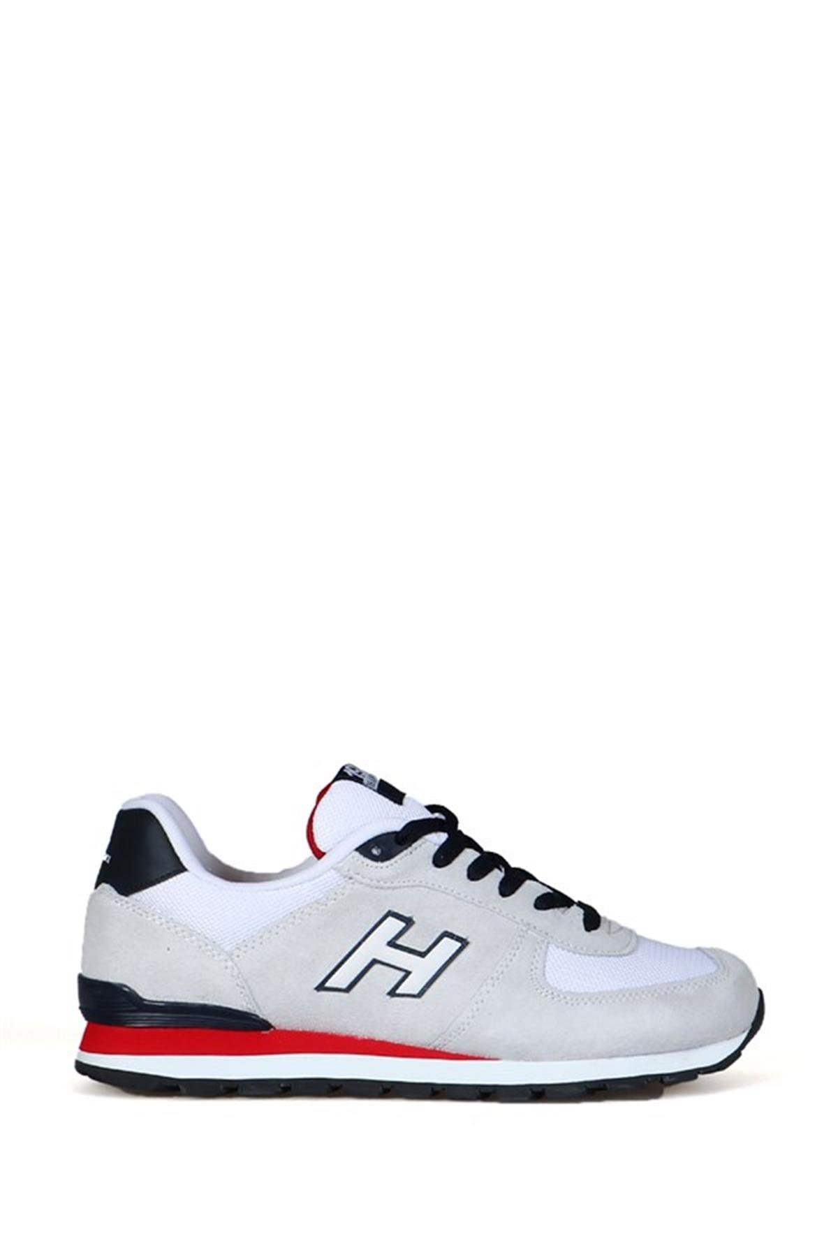 Hammer Jack Peru Hakiki Deri Kirli Beyaz-Kırmızı Erkek Ayakkabı | 102 19250-M-12795