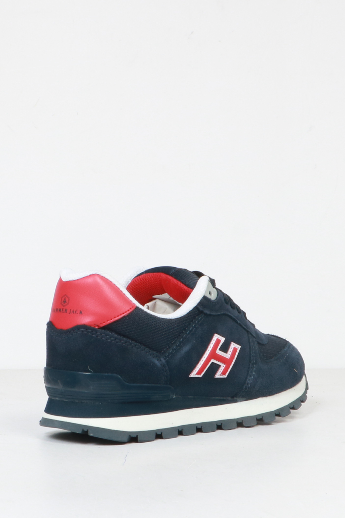 Hammer Jack Peru Hakiki Deri Lacivert-Kırmızı Kadın Spor Ayakkabı  | 102 19250-G-9758