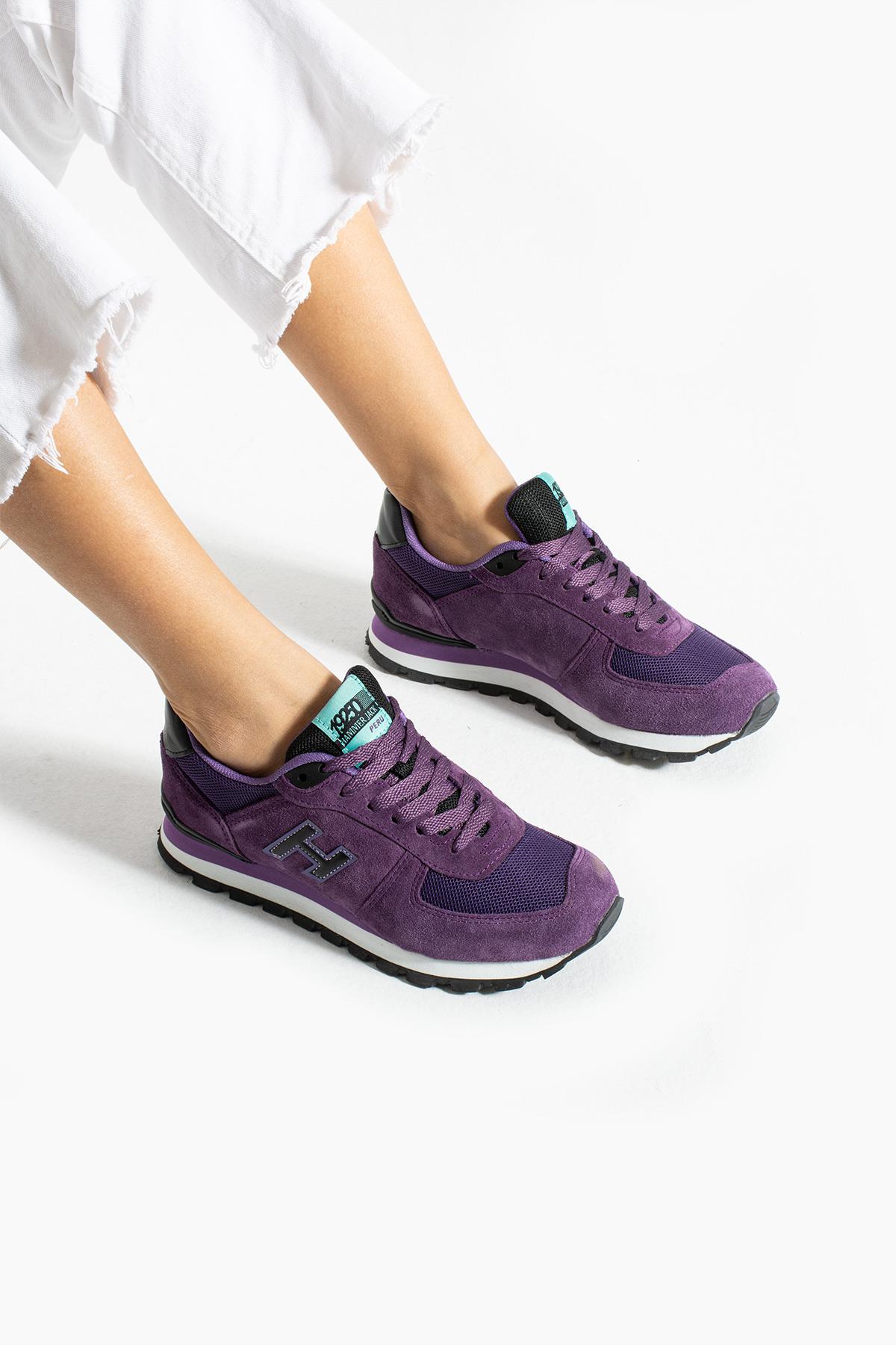 Hammer Jack Peru Hakiki Deri Lazer-Siyah Kadın Spor Ayakkabı | 102 19250-G-12814