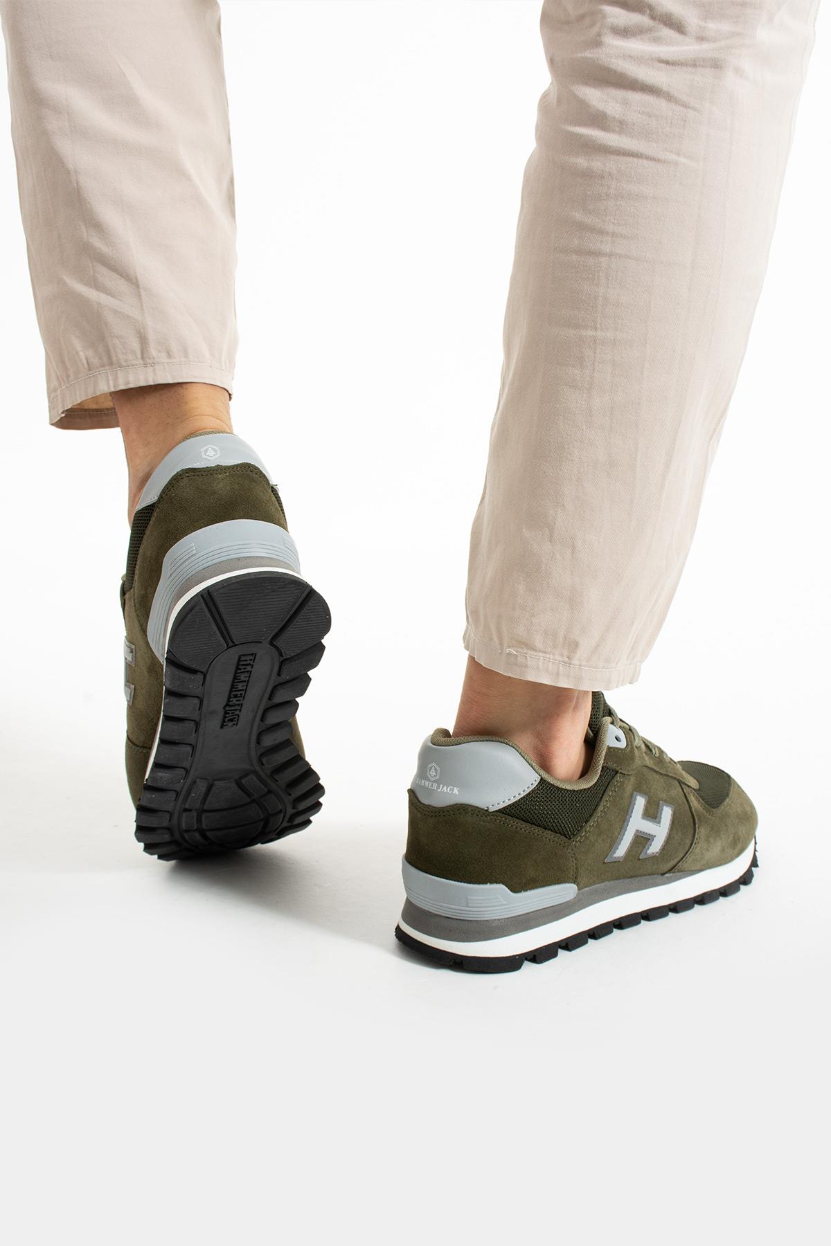 Hammer Jack Peru Hakiki Deri Truffle-Gri Erkek Spor Ayakkabı  | 102 19250-M-12839