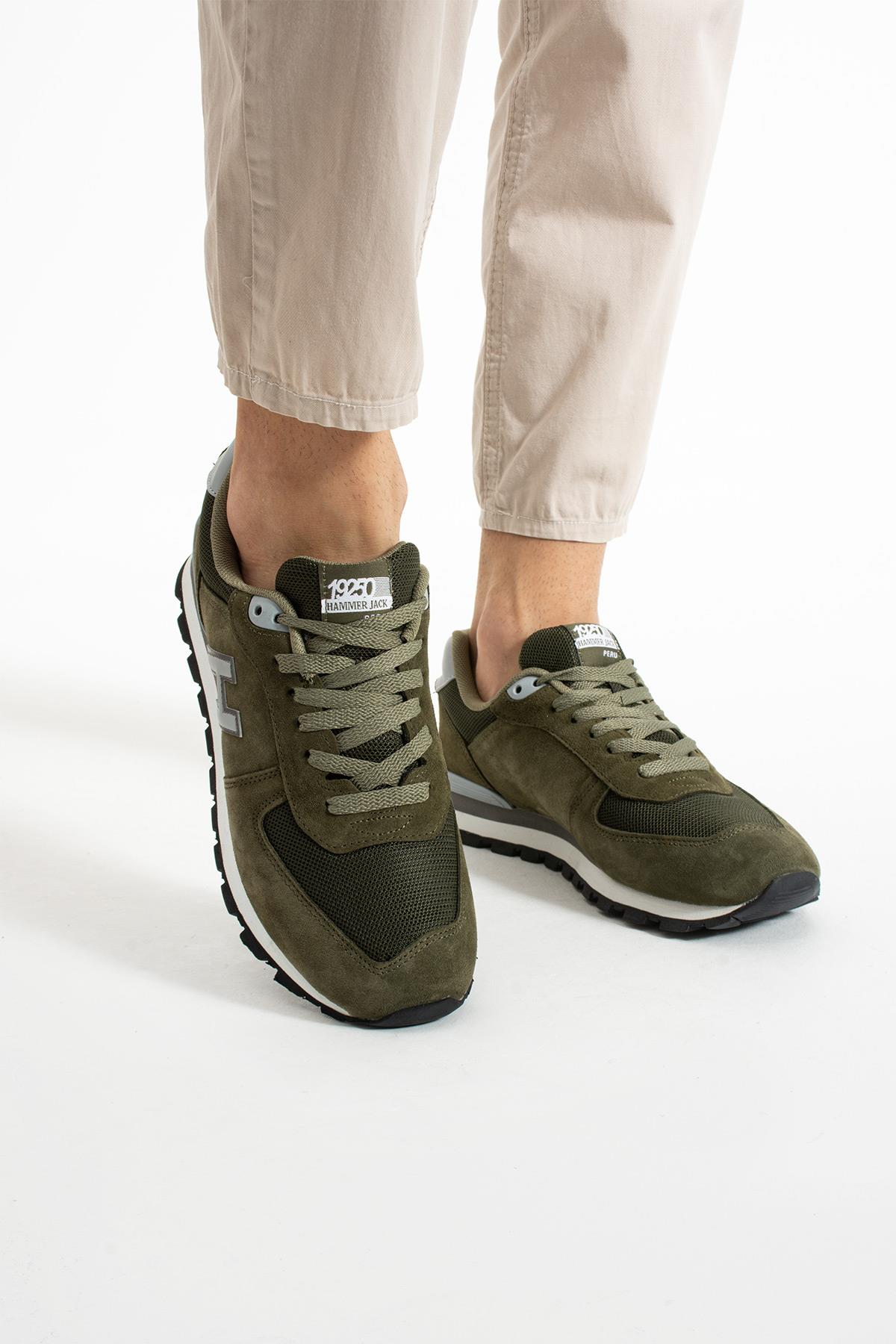 Hammer Jack Peru Hakiki Deri Truffle-Gri Erkek Spor Ayakkabı  | 102 19250-M-12839