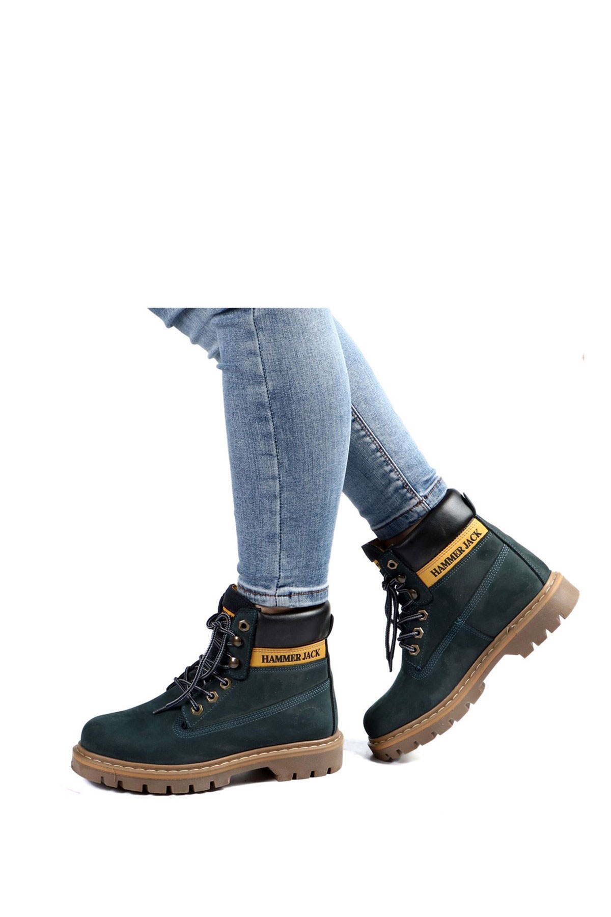Hammer Jack Petrol Mavi Nubuk Kadın Bot 102 16600-G