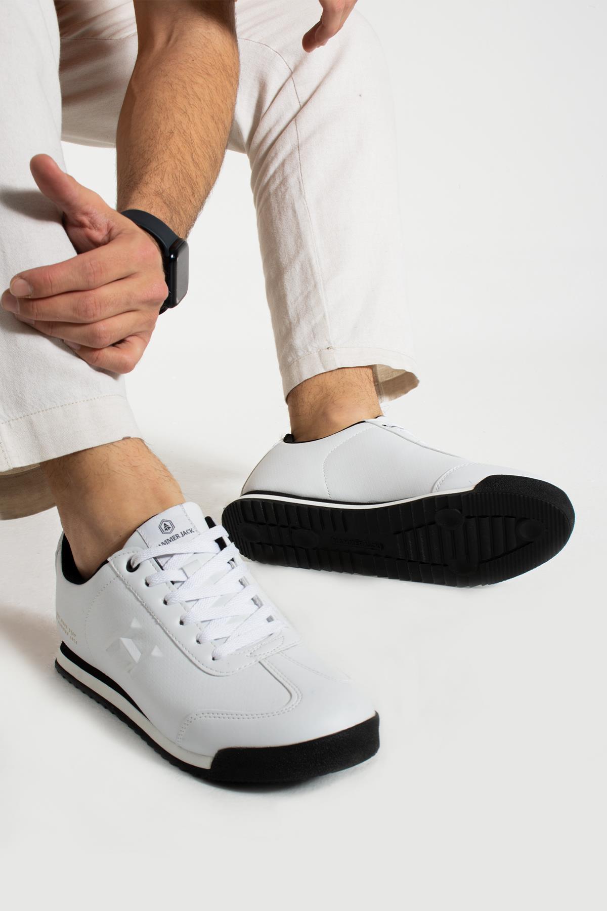 Hammer Jack Pico Beyaz-Siyah Erkek Spor Ayakkabı  | 101 21540-M-5362