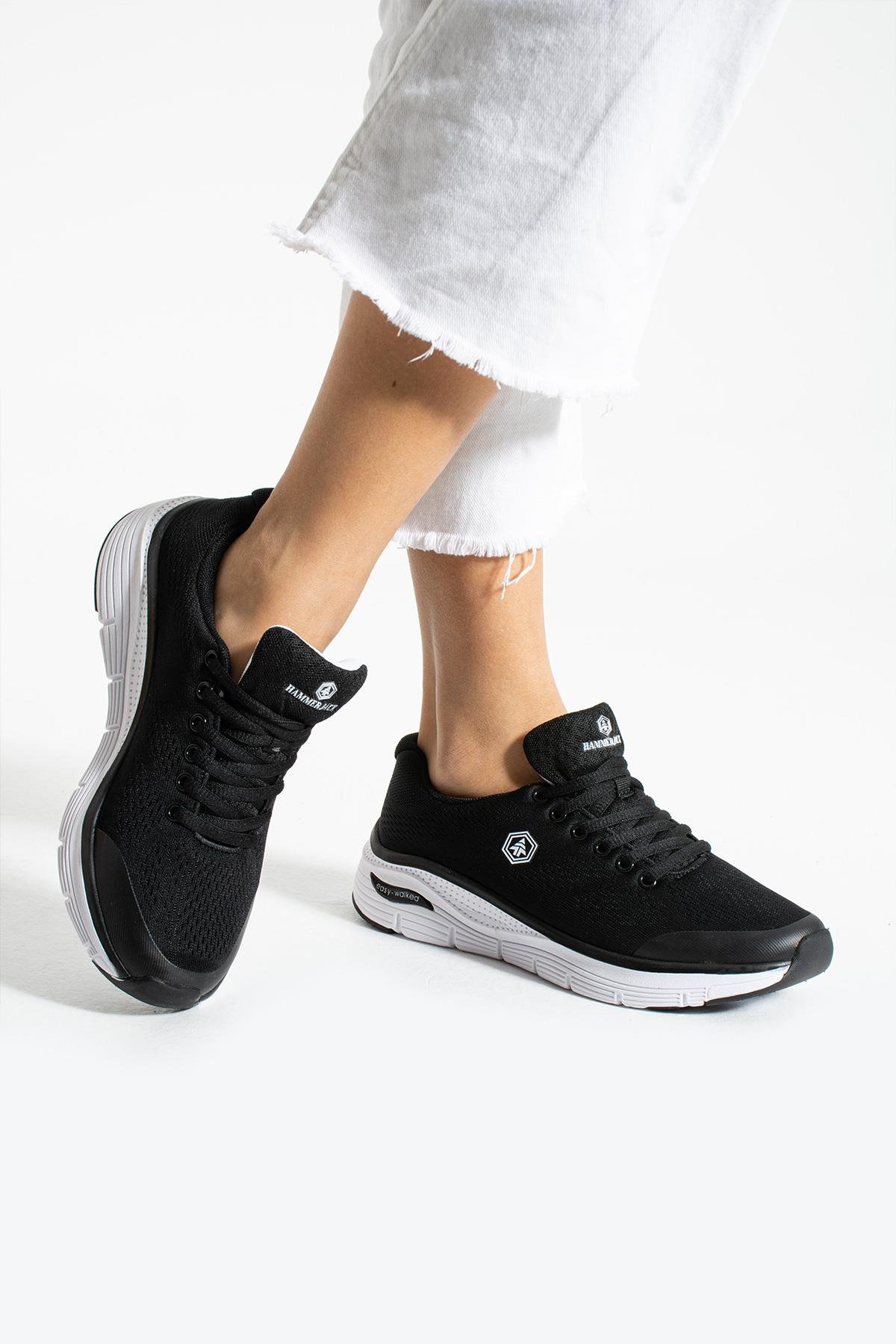 Hammer Jack Siyah-Beyaz Kadın Spor Ayakkabı  | 101 21160-Z-3740